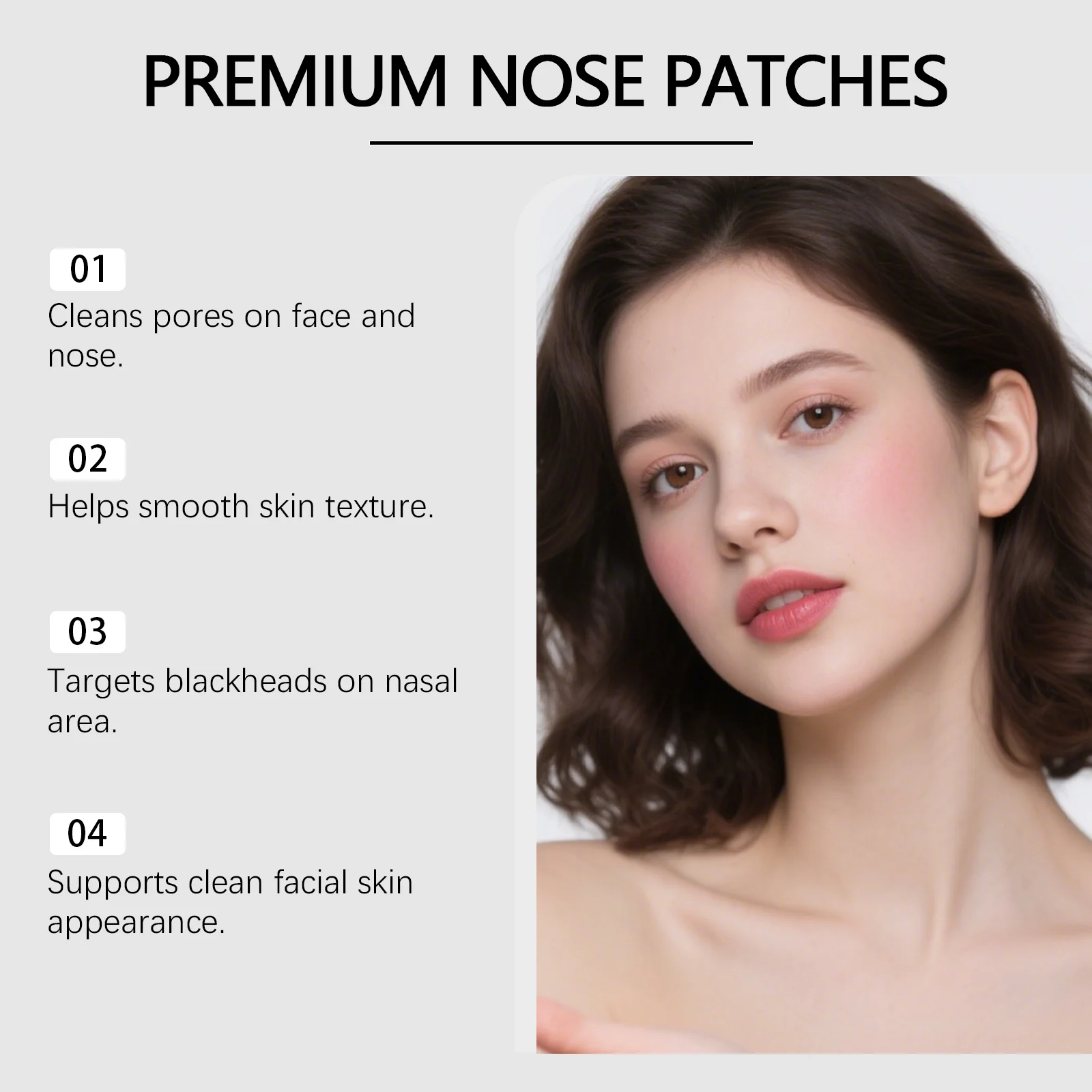 Nose Pore Cleansing Strips Blackhead Remover 8PCS Hyaluronic Acid Formula 8 nose pore cleansing strips blackhead remover 8pcs der 5tywgsv8 desc 8