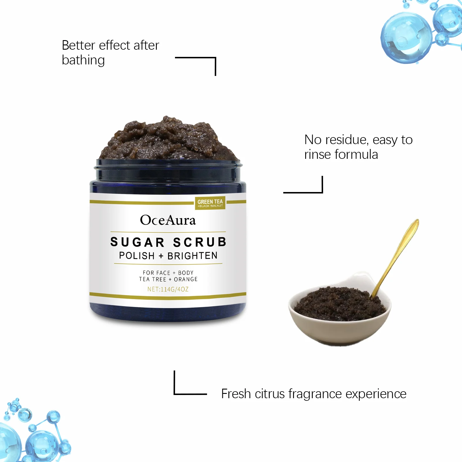 Nourishing Scrub 2-in-1 Exfoliating Cleanser with Plant Particles for Face & Body 114g 5 nourishing scrub exfoliating cleanser face body cih 576mv6nm desc 5