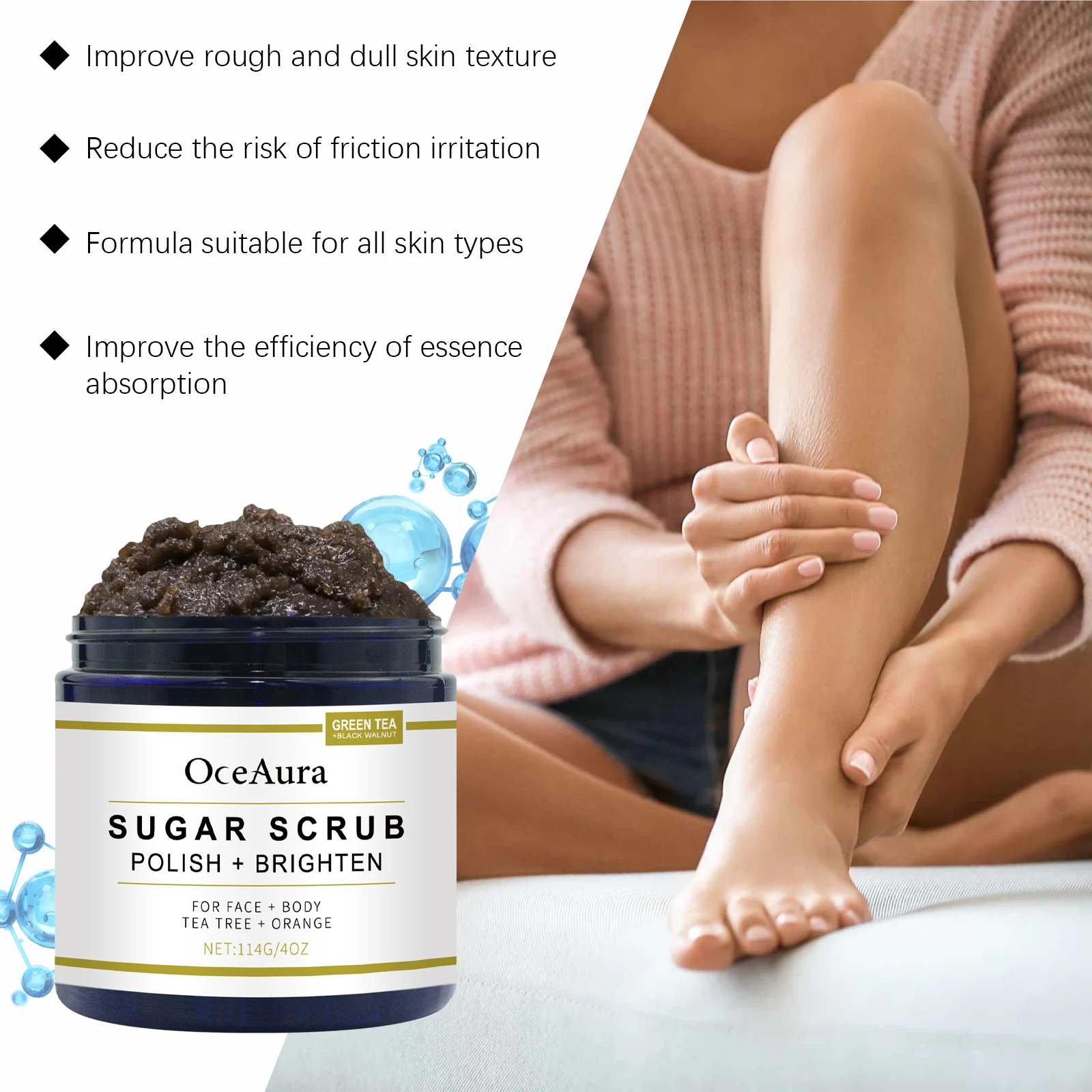 Nourishing Scrub 2-in-1 Exfoliating Cleanser with Plant Particles for Face & Body 114g 7 nourishing scrub exfoliating cleanser face body cih 576mv6nm desc 7