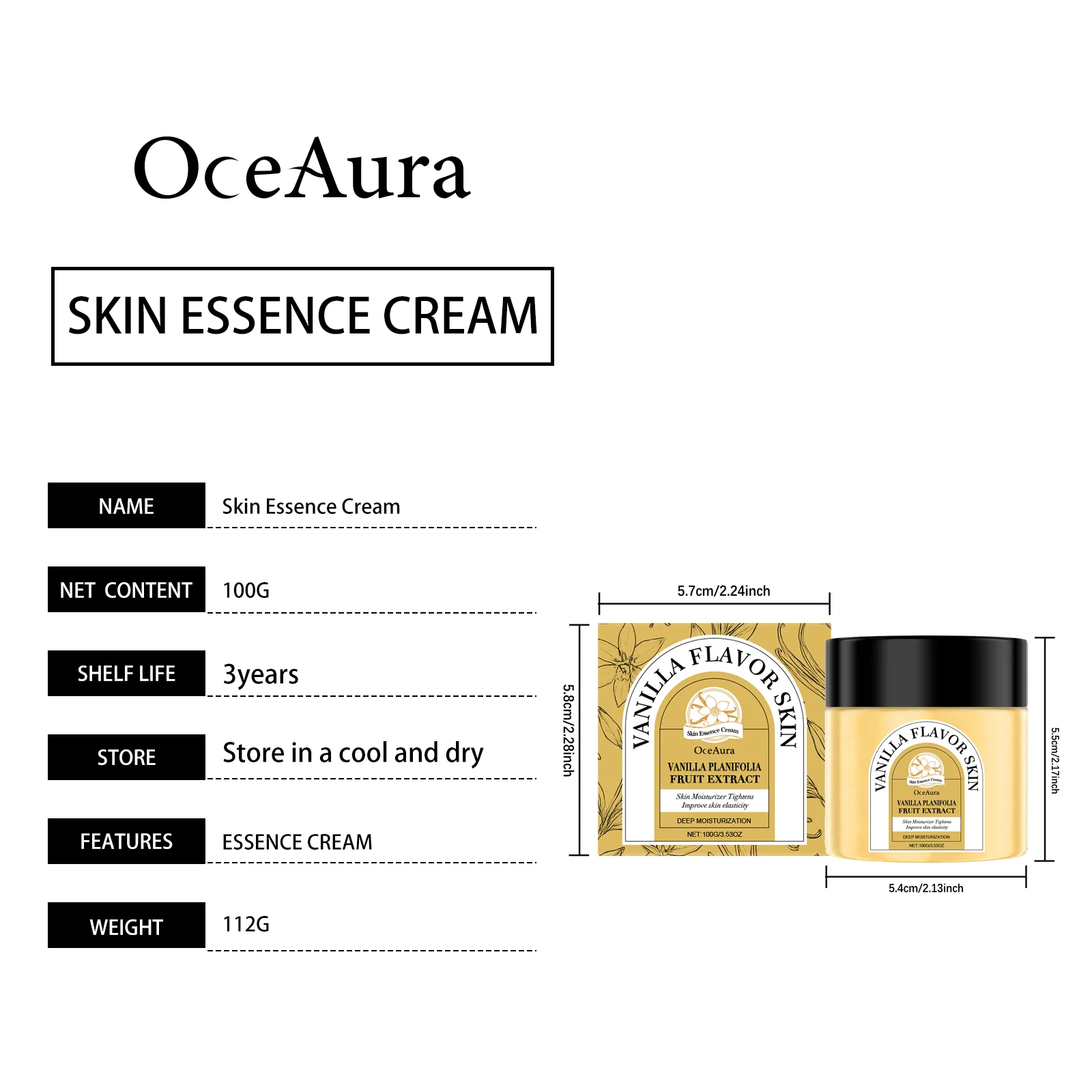 Nourishing Skin Cream with Vanilla & Shea Butter for Deep Hydration & Firming 100g 1 nourishing skin cream vanilla shea butter deep hydration firming 100g der 3vkjwhtx desc 1