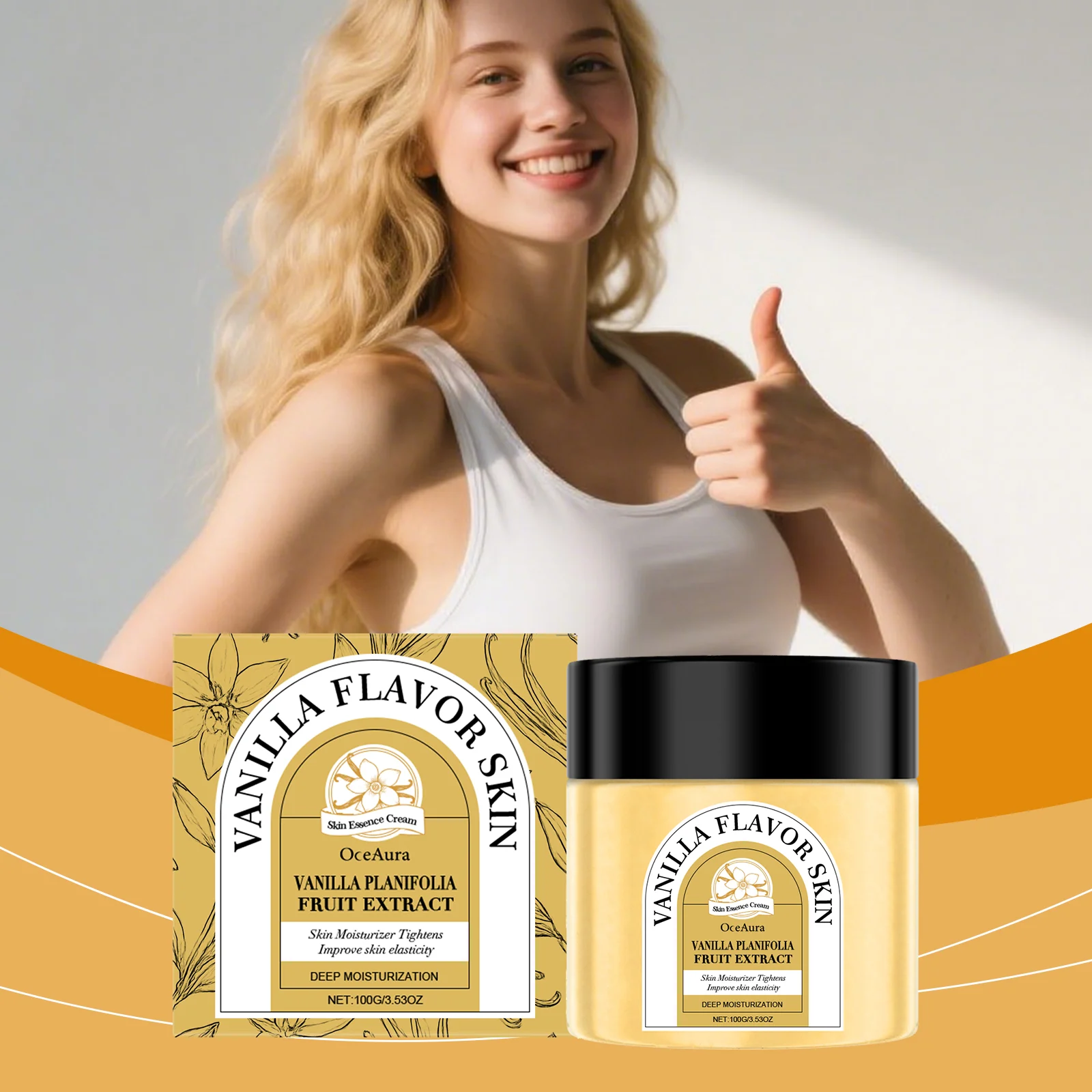 Nourishing Skin Cream with Vanilla & Shea Butter for Deep Hydration & Firming 100g 2 nourishing skin cream vanilla shea butter deep hydration firming 100g der 3vkjwhtx desc 2