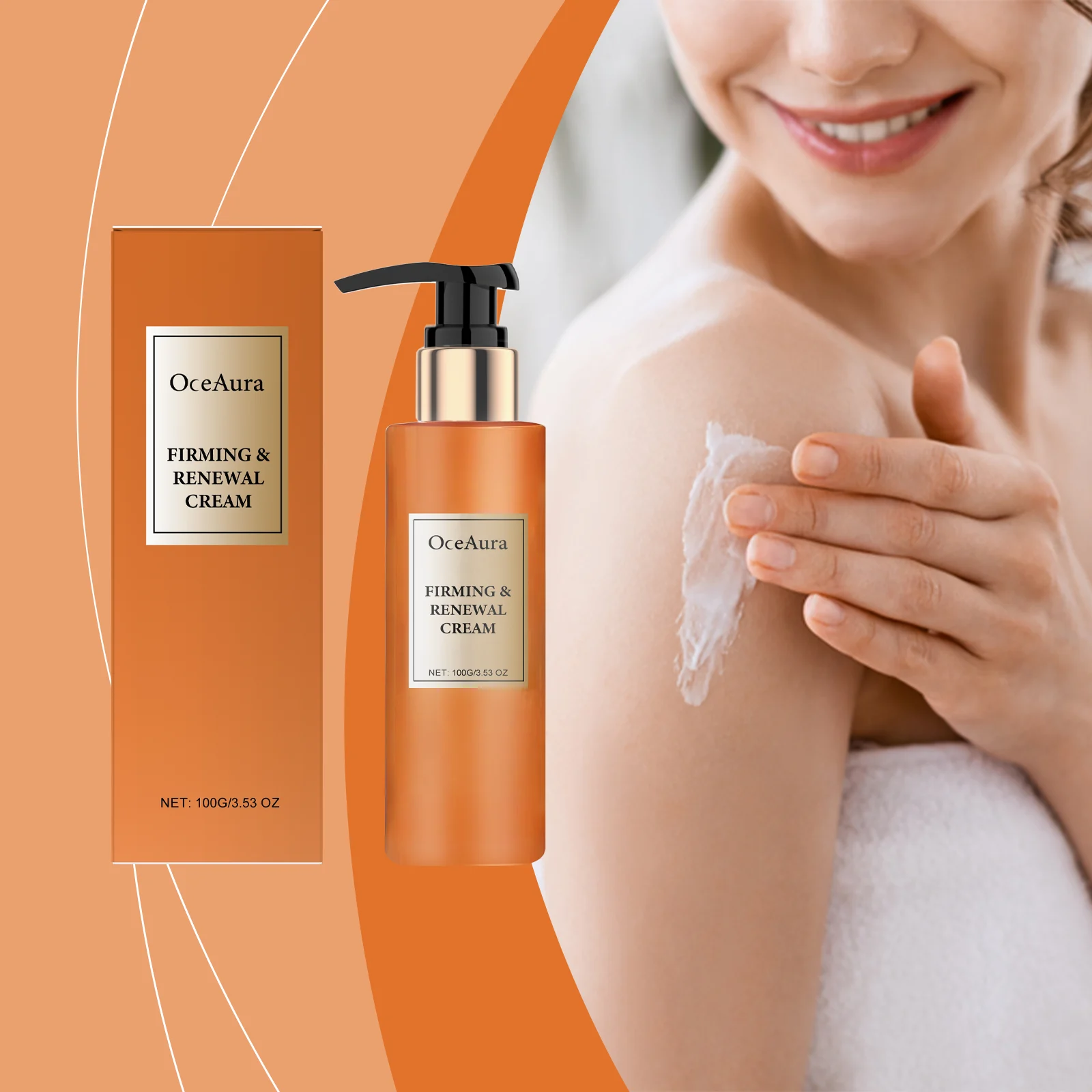 Firming Body Cream Hydrates, Tightens & Renews Skin with Shea Butter & Peptides 100g 2 oceaura firming body cream shea butter peptides 100g cih 7awmhgzs desc 2