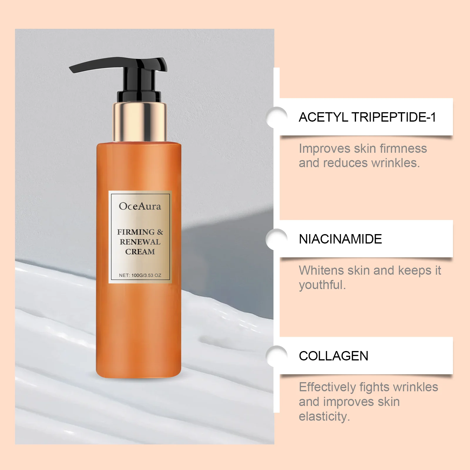 Firming Body Cream Hydrates, Tightens & Renews Skin with Shea Butter & Peptides 100g 6 oceaura firming body cream shea butter peptides 100g cih 7awmhgzs desc 6