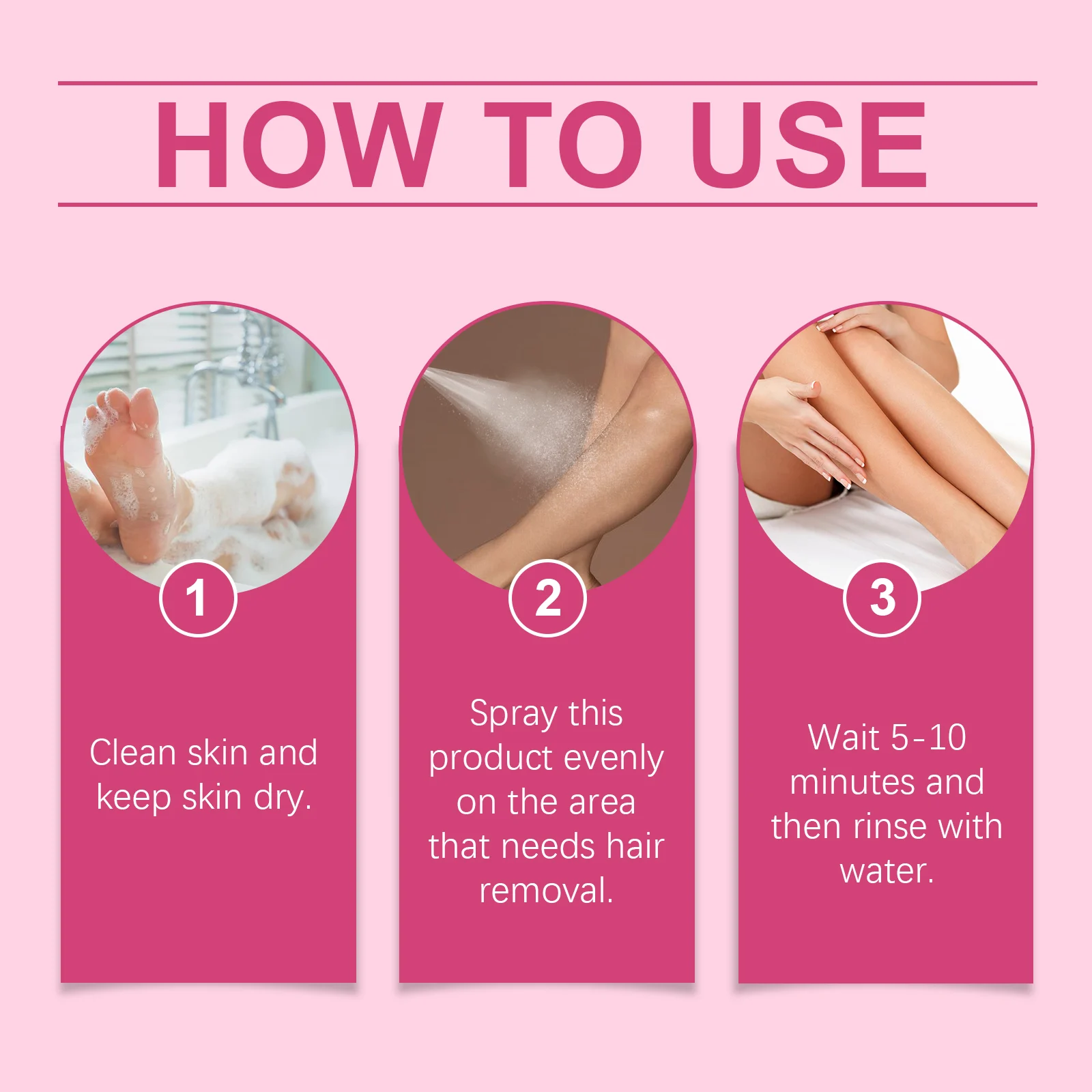 Hair Removal Spray Gentle Formula for Smooth Skin Underarms Legs Arms 100ml 4 oceaura hair removal spray 100ml gentle cih jm8pm8jn desc 4