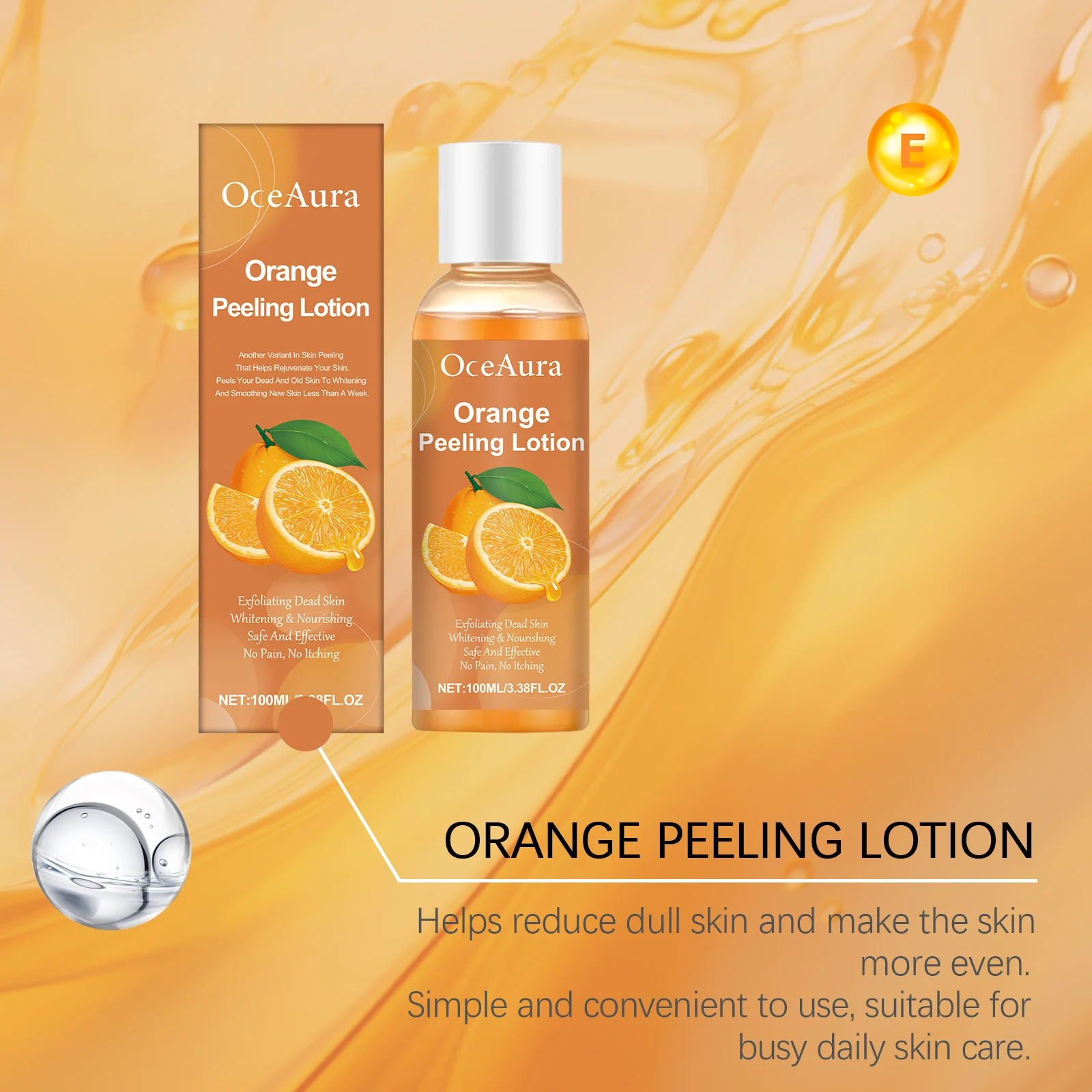 Orange Peel Exfoliating Oil 100ml Gentle Dead Skin Removal Smoothing Massage Essential Oil 6 orange peel exfoliating oil 100ml cih jxeampwv desc 6