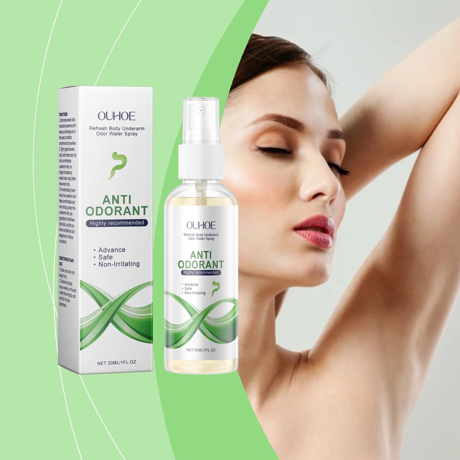 Underarm Care Spray Long-Lasting Odor Control for Freshness & Comfort 2 ouhoe underarm care spray 30ml cih 5zfgtt8n desc 2