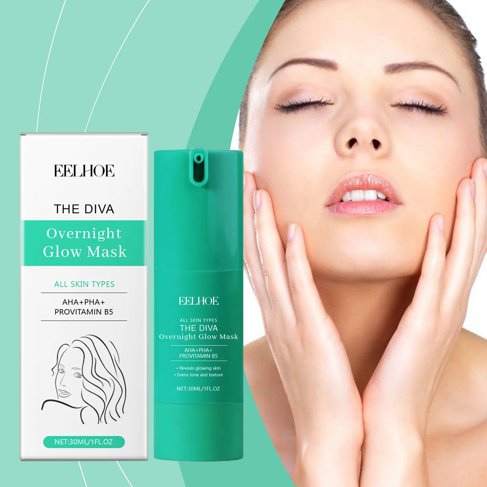 Overnight Glow Mask Gently Exfoliates and Brightens Skin 30ml 2 overnight glow mask gently exfoliates brightens skin 30ml cih 8wcza2yu desc 2