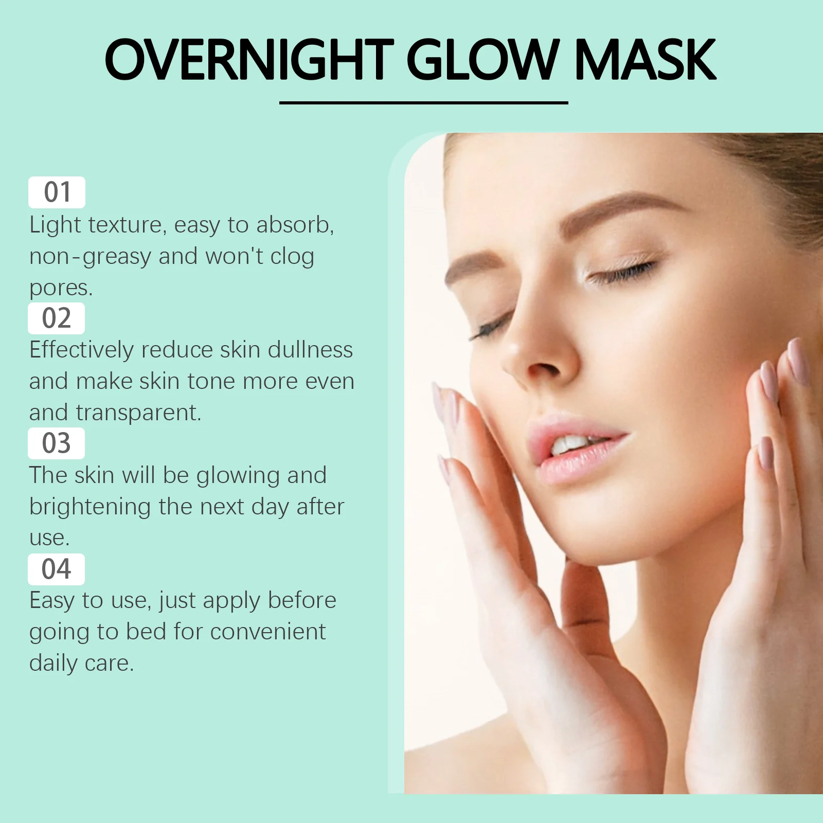 Overnight Glow Mask Gently Exfoliates and Brightens Skin 30ml 7 overnight glow mask gently exfoliates brightens skin 30ml cih 8wcza2yu desc 7