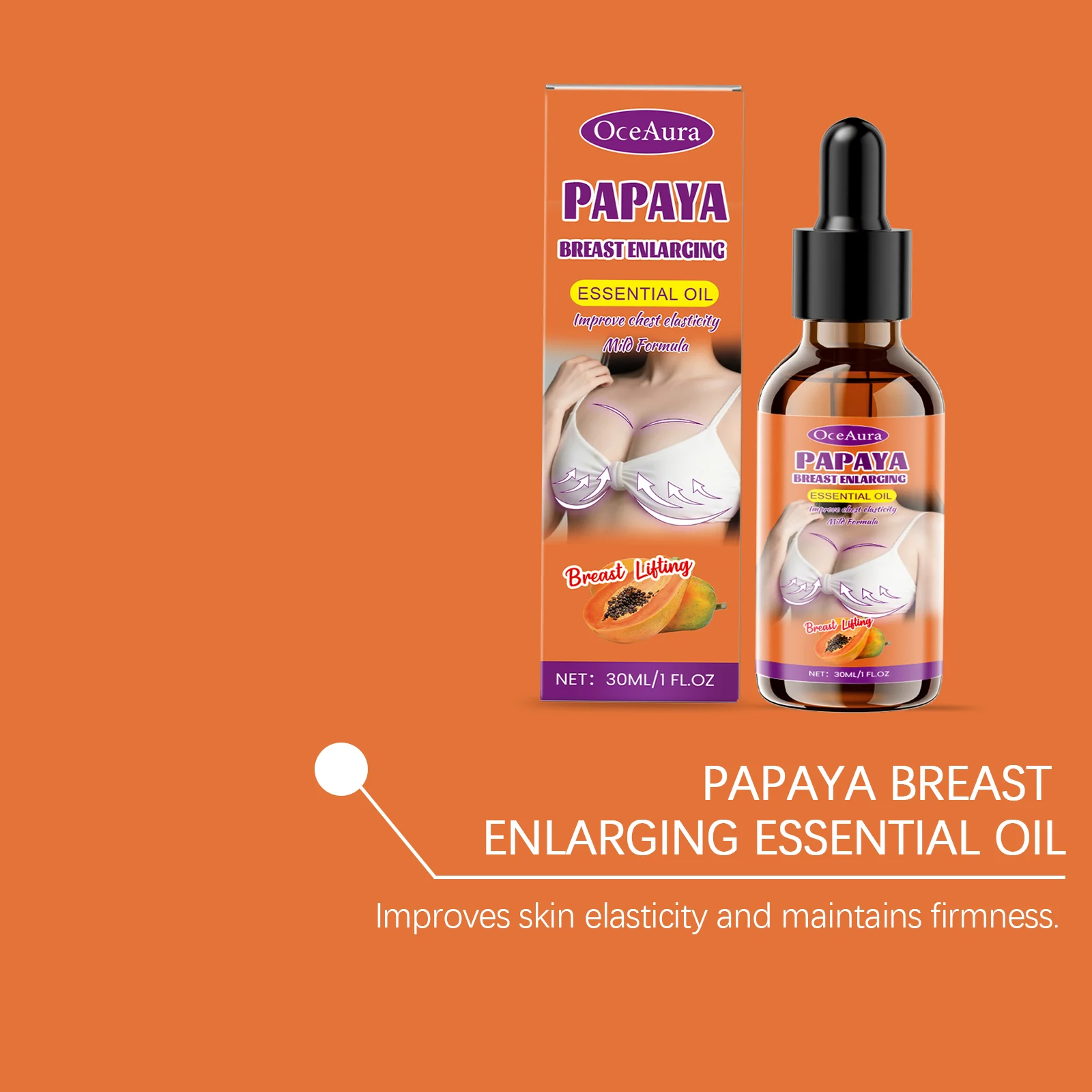 Papaya Breast Enlarging Oil Natural Botanical Firming & Moisturizing 30ml 8 papaya breast enlarging oil 30ml der rfgvfwey desc 8