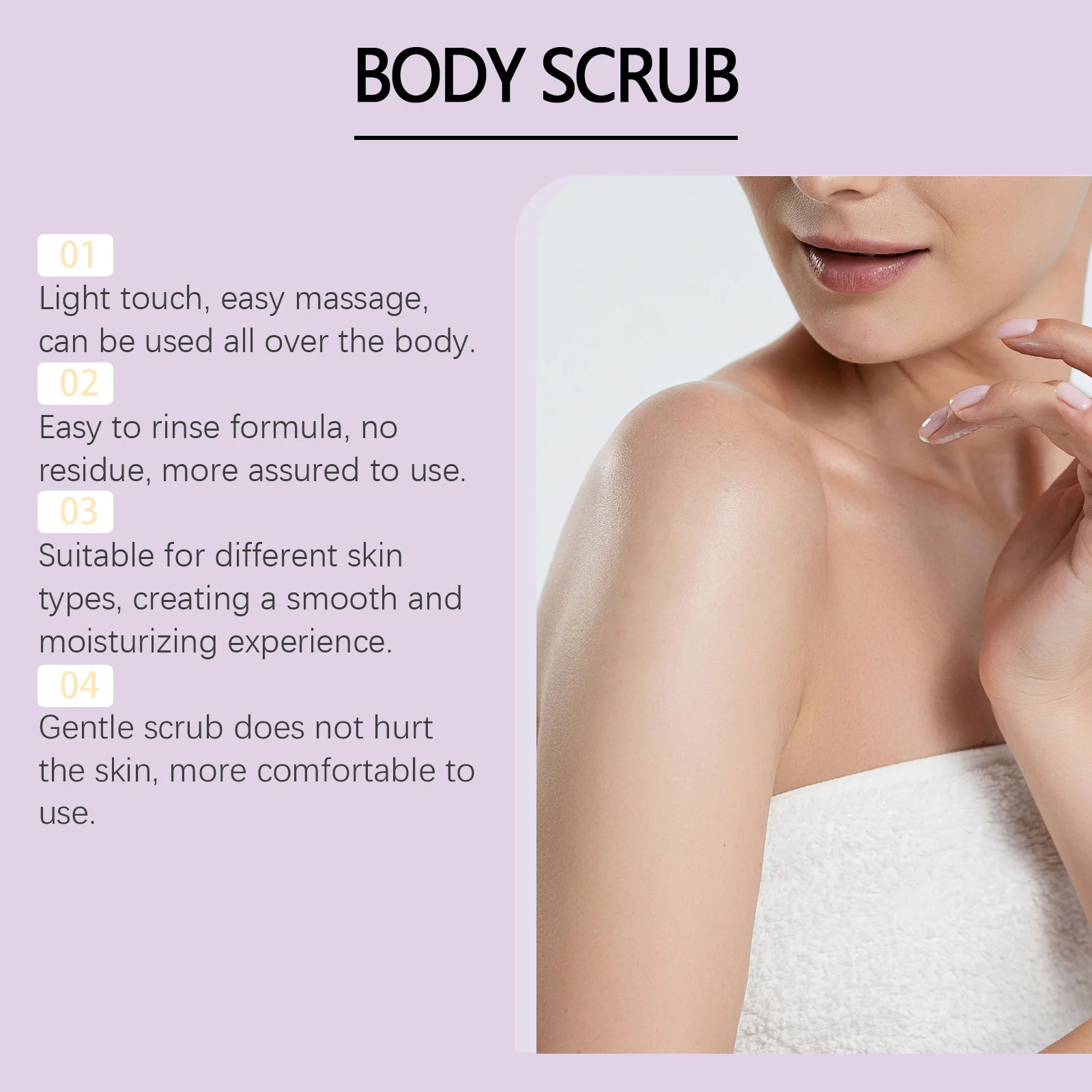Hoygi Peach Body Scrub with 8% AHA for Exfoliation & Moisturizing, Suitable for Sensitive Skin 5 peach body scrub cih twwutb69 desc 5