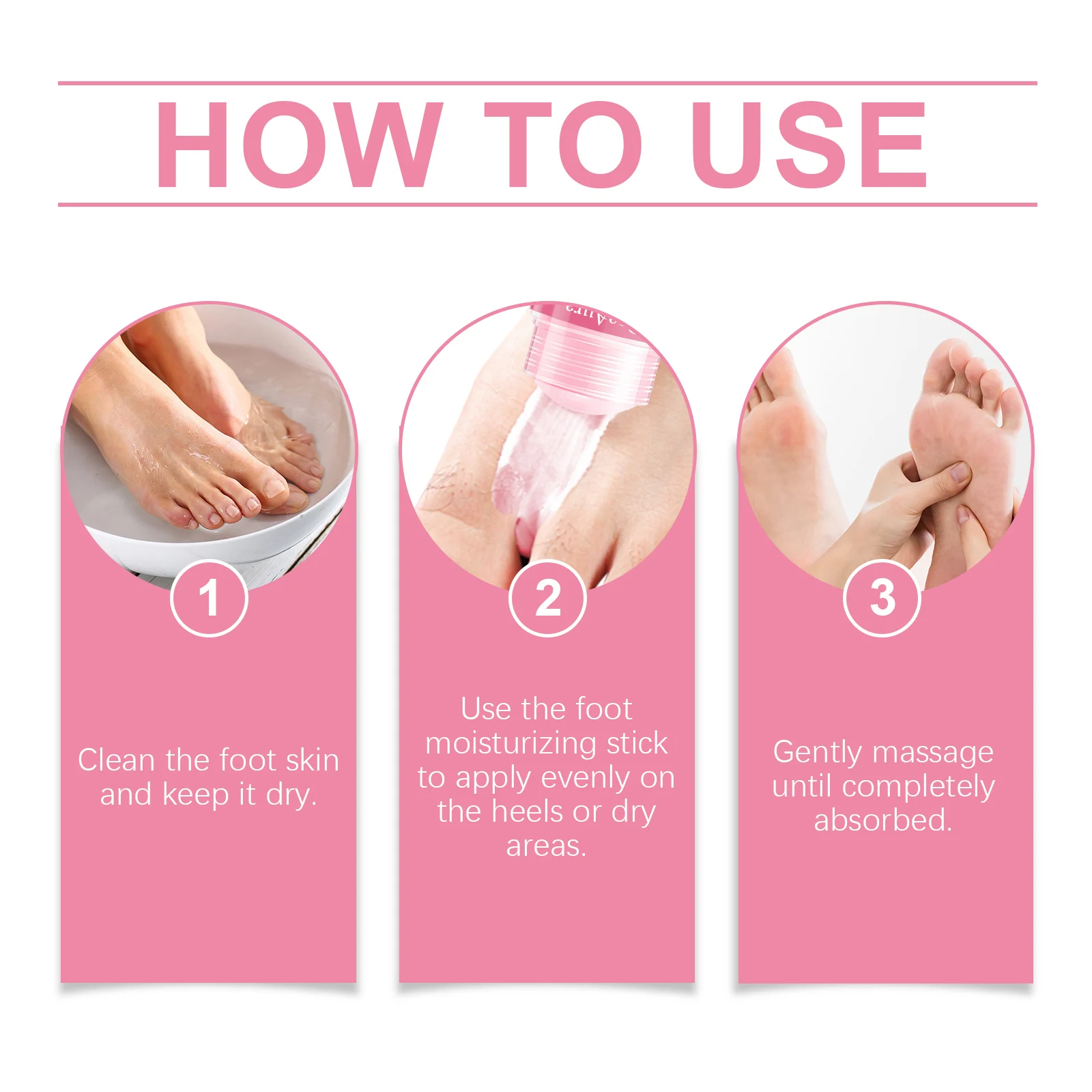 OceAura Peach Scented Hydrating Foot Balm Stick for Cracked Heels & Dry Skin 4 peach foot hydrating stick cih 4ctf73kp desc 4