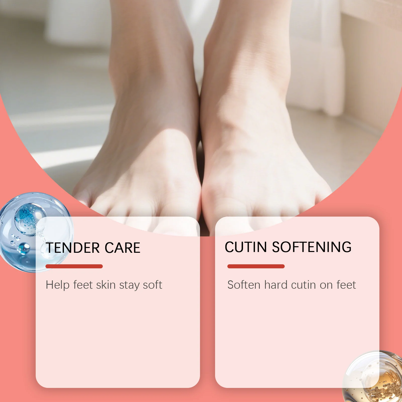 Peach Foot Peel Mask 5 Pairs for Dry Rough Heels & Hard Skin Exfoliation 8 peach foot peel mask 5 pairs der b524cz8k desc 8