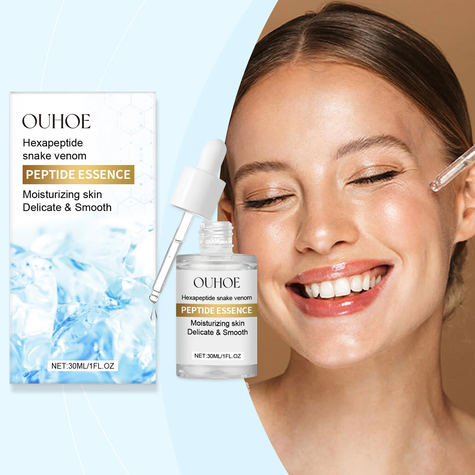 Peptide Firming Facial Serum Anti-Wrinkle & Lifting Hydration Essence 30ml 2 peptide firming facial serum anti wrinkle lifting hydration essence 30ml cih qebuzh6d desc 2