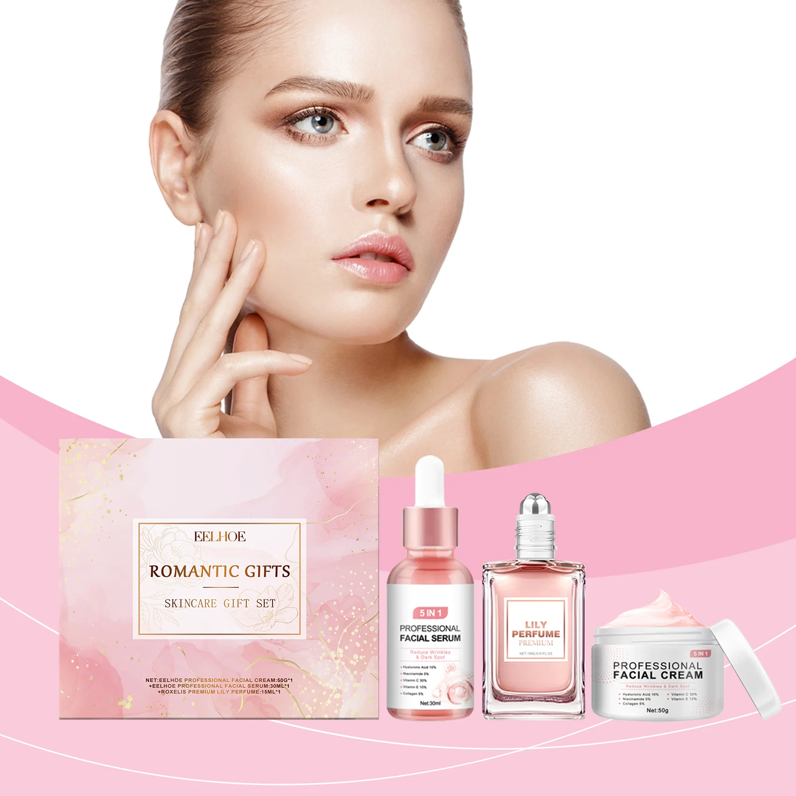 pink romance skincare gift set serum cream perfume cih pwy9wfn9 desc 2