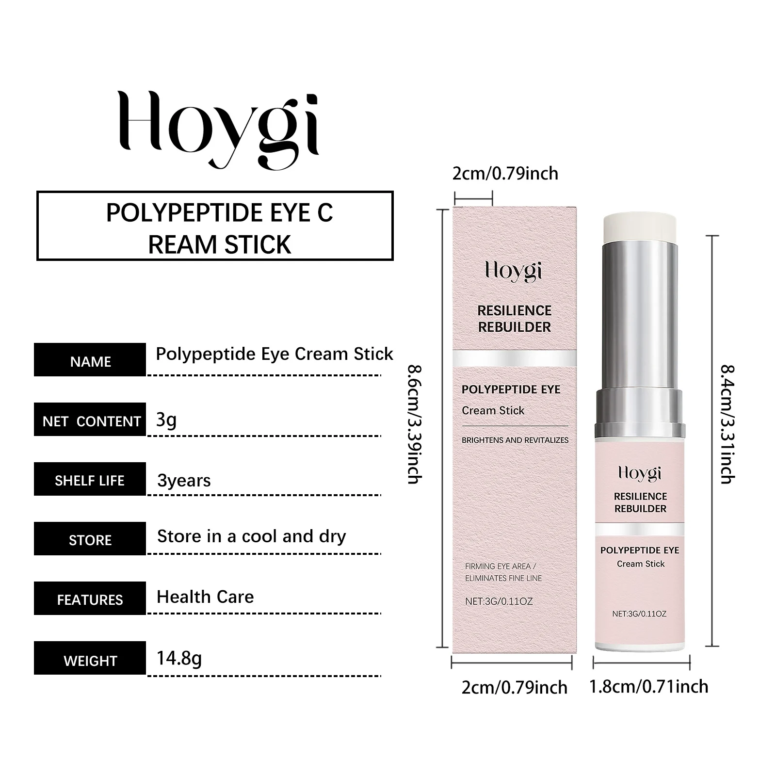 Hoygi Polypeptide Eye Cream Stick Brightens Revitalizes Firmer Skin 1 polypeptide eye cream stick cih 6z27nchm desc 1