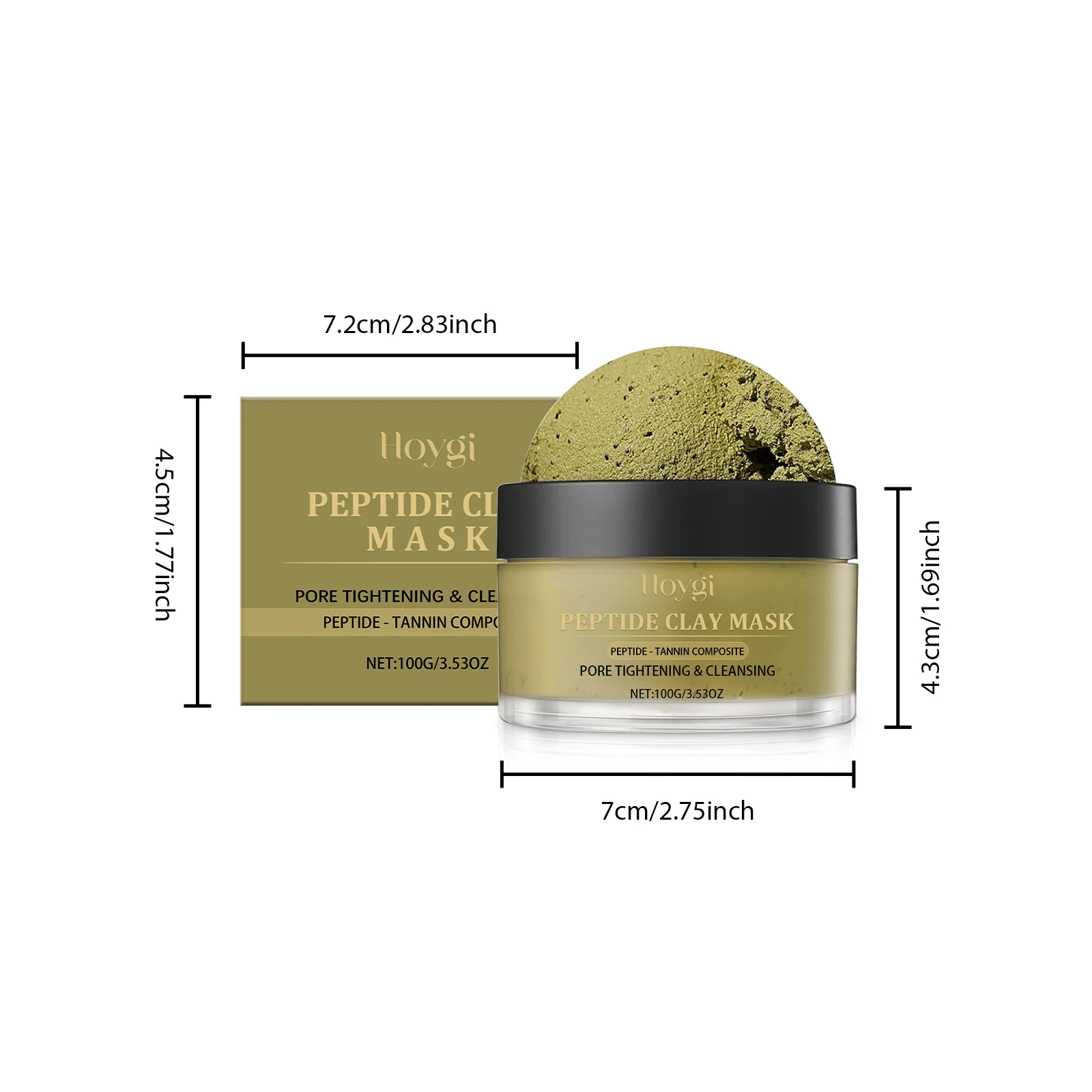 Pore Cleansing Clay Mask 100g for Deep Clean, Blackhead Removal & Acne Control 1 pore cleansing clay mask 100g cih qnkem9vn desc 1