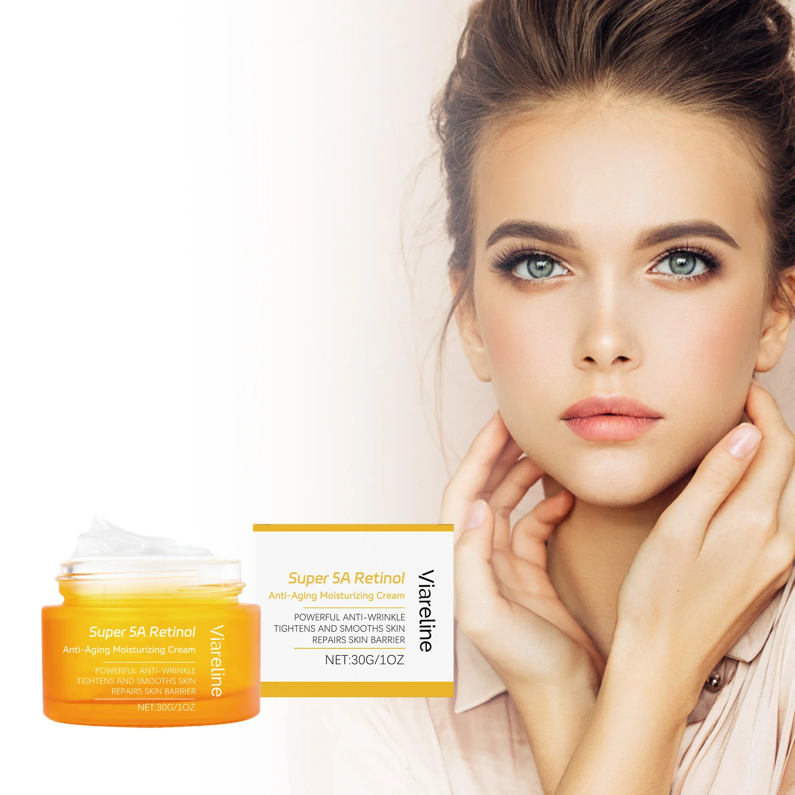 Viareline Retinol Anti-Aging Moisturizing Cream - Hydrates & Reduces Wrinkles 2 retinol anti aging moisturizing cream der 2ds92j8x desc 2