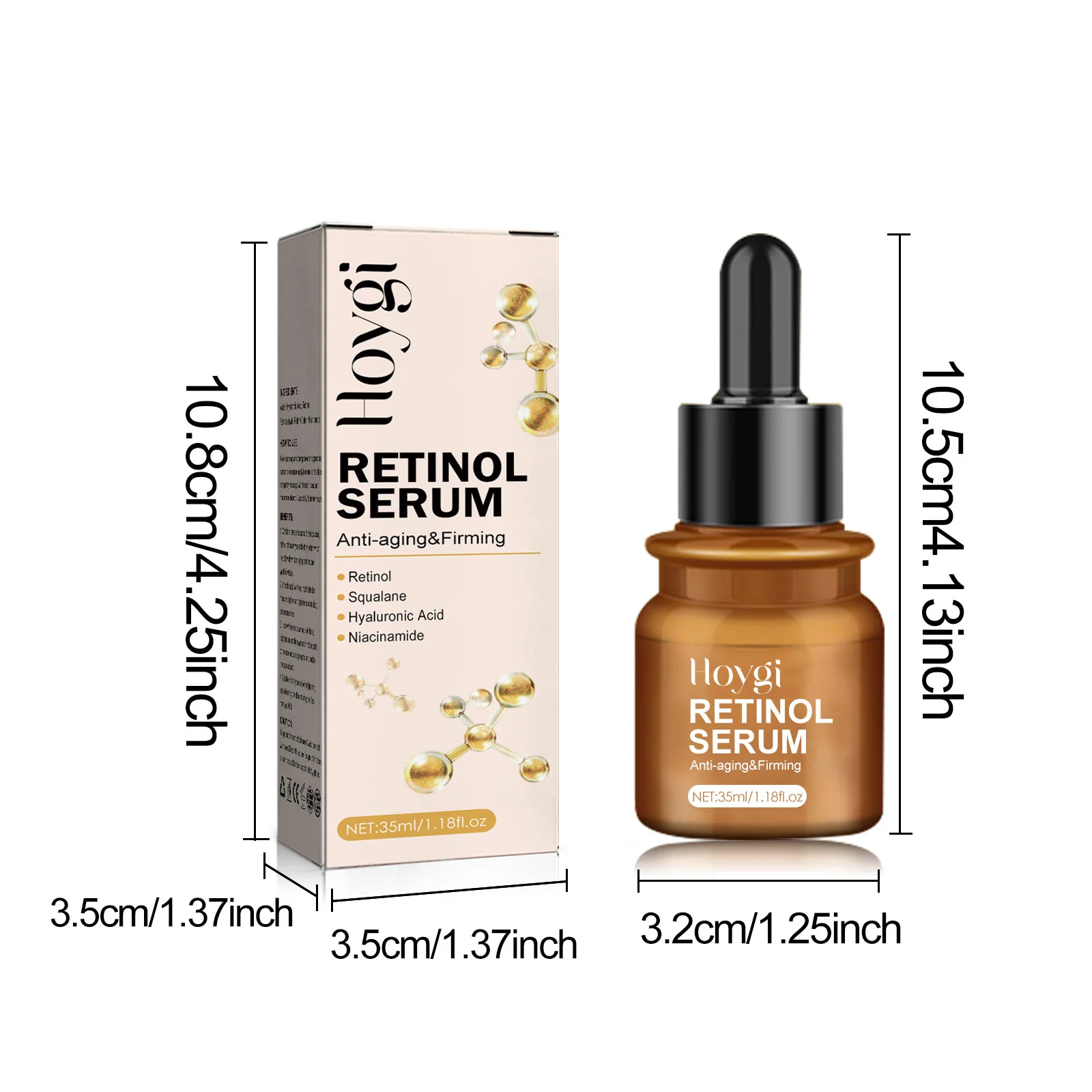 Retinol Anti-Wrinkle Serum 35ml Reduces Fine Lines & Wrinkles, Firms & Brightens Skin 1 retinol anti wrinkle serum 35ml cih q68cqct7 desc 1