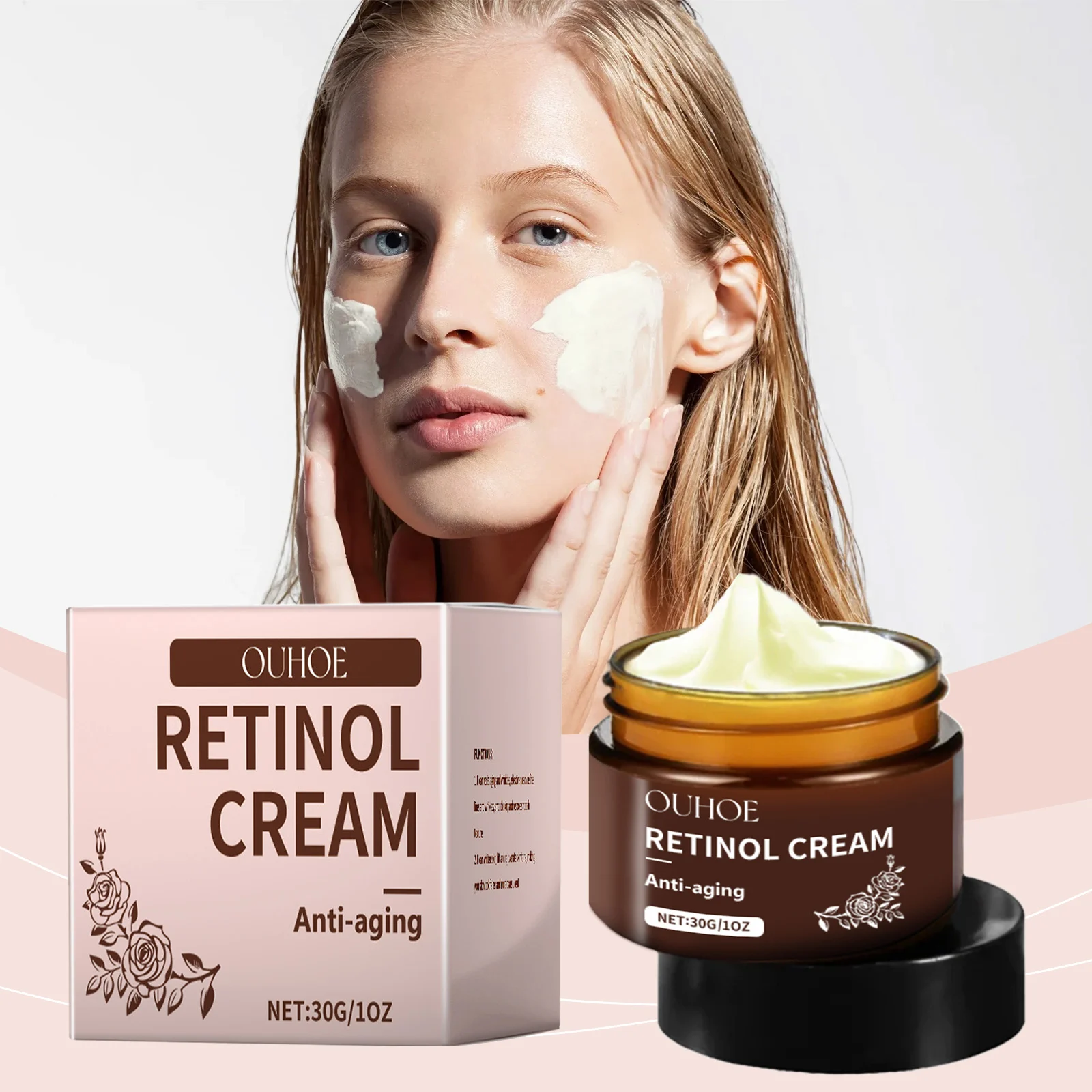 Retinol Cream 30g with Arbutin & Vitamin C, Anti-Aging, Brightening, Deep Moisturizing Face Cream 1 retinol cream 30g anti aging brightening cih ten4an9k desc 1