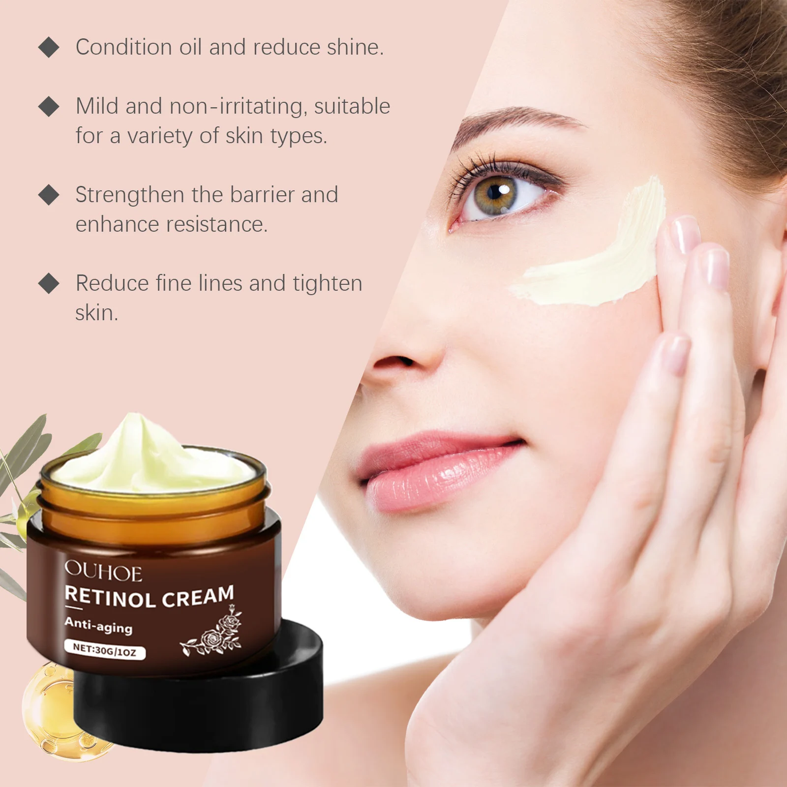 Retinol Cream 30g with Arbutin & Vitamin C, Anti-Aging, Brightening, Deep Moisturizing Face Cream 7 retinol cream 30g anti aging brightening cih ten4an9k desc 7