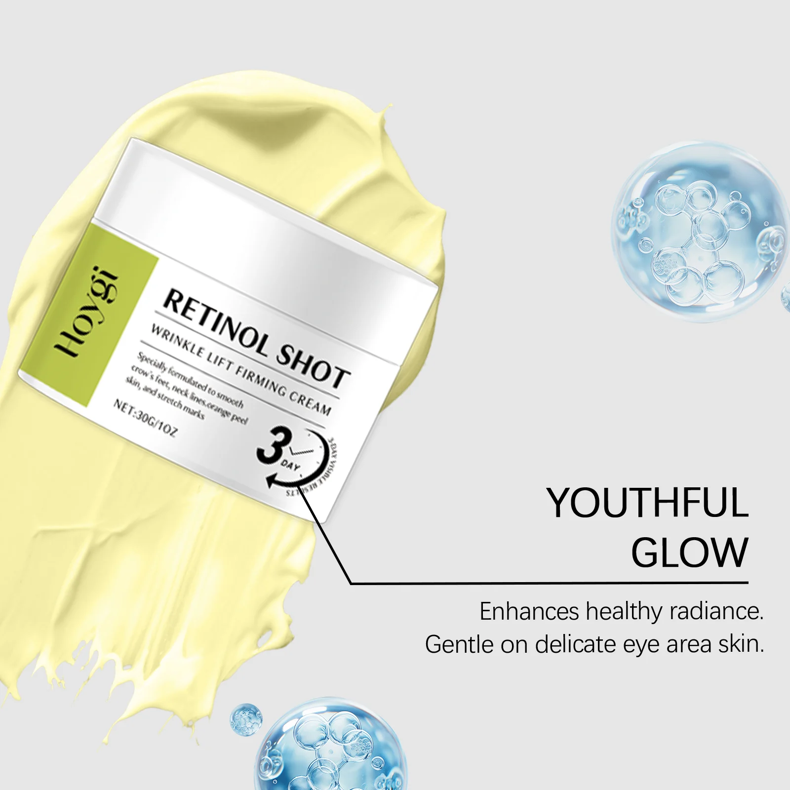 Hoygi Retinol Shot Eye Cream - Wrinkle Lift & Firming Cream for Deep Moisture & Elasticity 6 retinol eye cream der 86s2gkkb desc 6