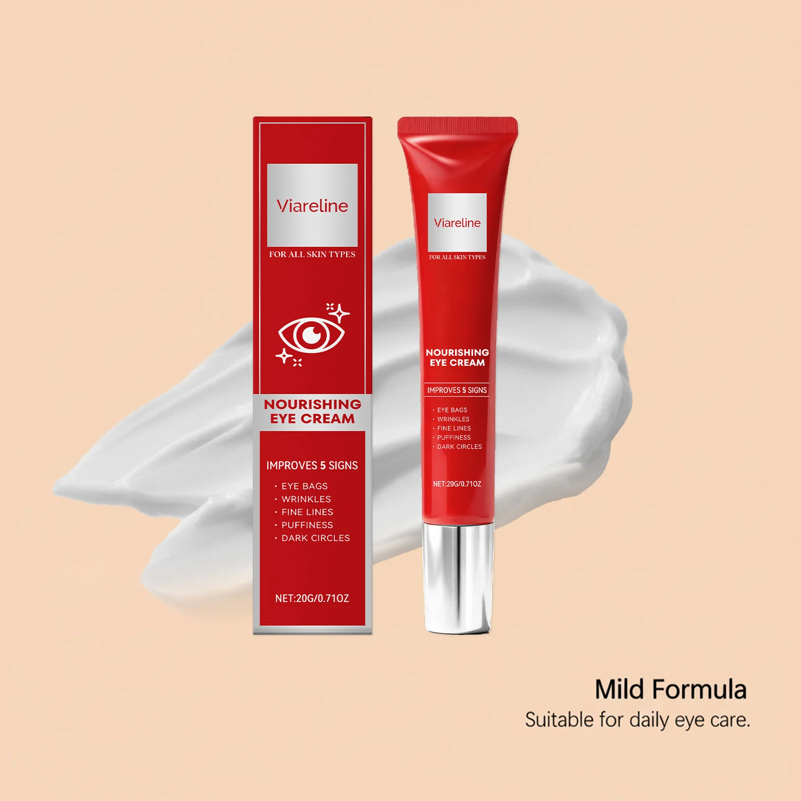 Viareline Retinol Eye Cream for Fine Lines, Wrinkles, Dark Circles & Puffiness 8 retinol eye cream der 9qdrza9s desc 8