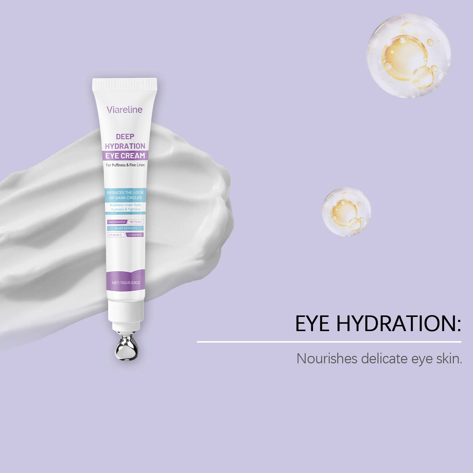 Viareline Retinol Eye Cream for Puffiness & Fine Lines, Dark Circles, Deep Hydration 6 retinol eye cream der xqevxsdk desc 6
