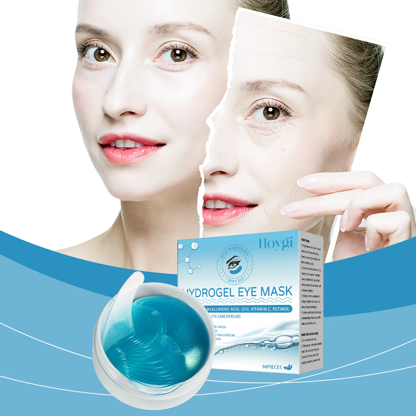Retinol Eye Mask Patches Hydrating Under Eye Care Hydrogel Gel Pads for Wrinkles & Dark Circles 2 retinol eye mask patches hydrating under eye care hydrogel cih gmq7gdez desc 2