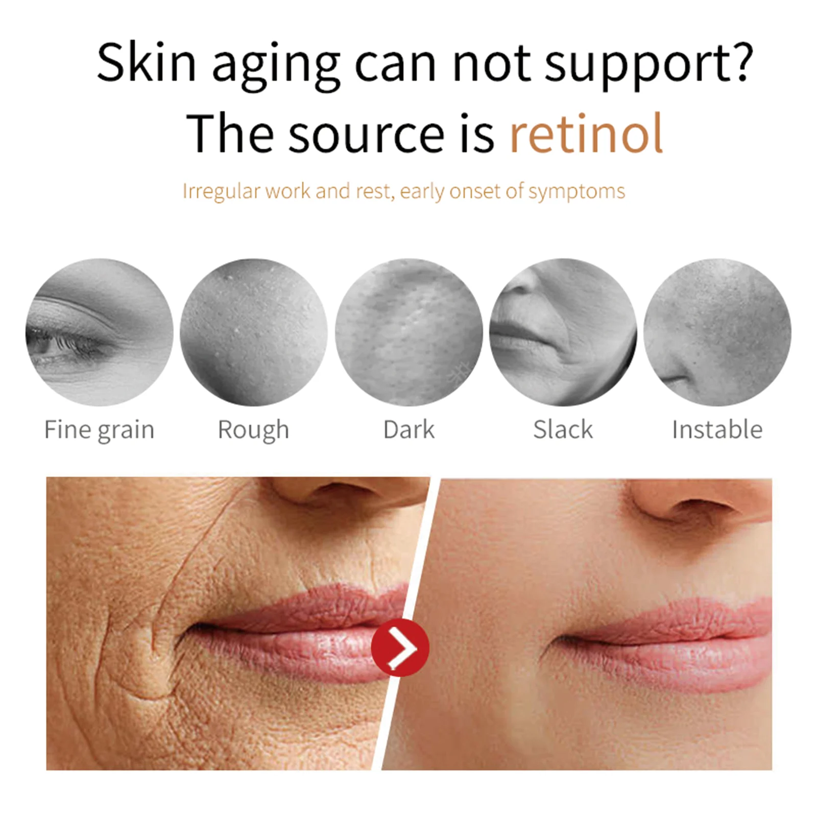 Retinol Face Cream Hydrating Moisturizer for Fine Lines Wrinkles & Firming 50g 8 retinol face cream hydrating moisturizer 50g cih rshda8tk desc 8