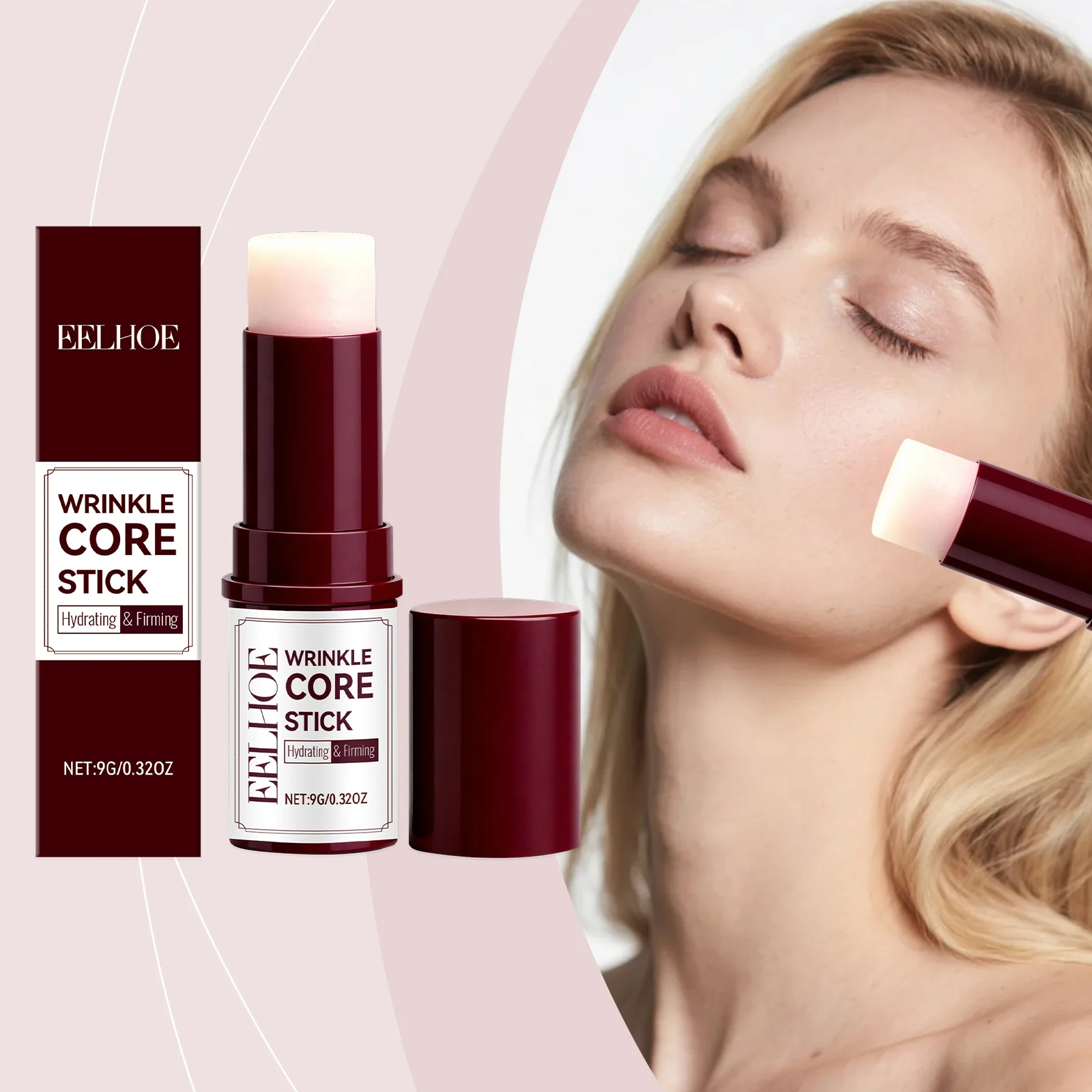 Retinol Hydrating Stick 9g Portable Moisturizing Bar for Face & Neck with Vitamin E 2 retinol hydrating stick 9g der us9c87s2 desc 2
