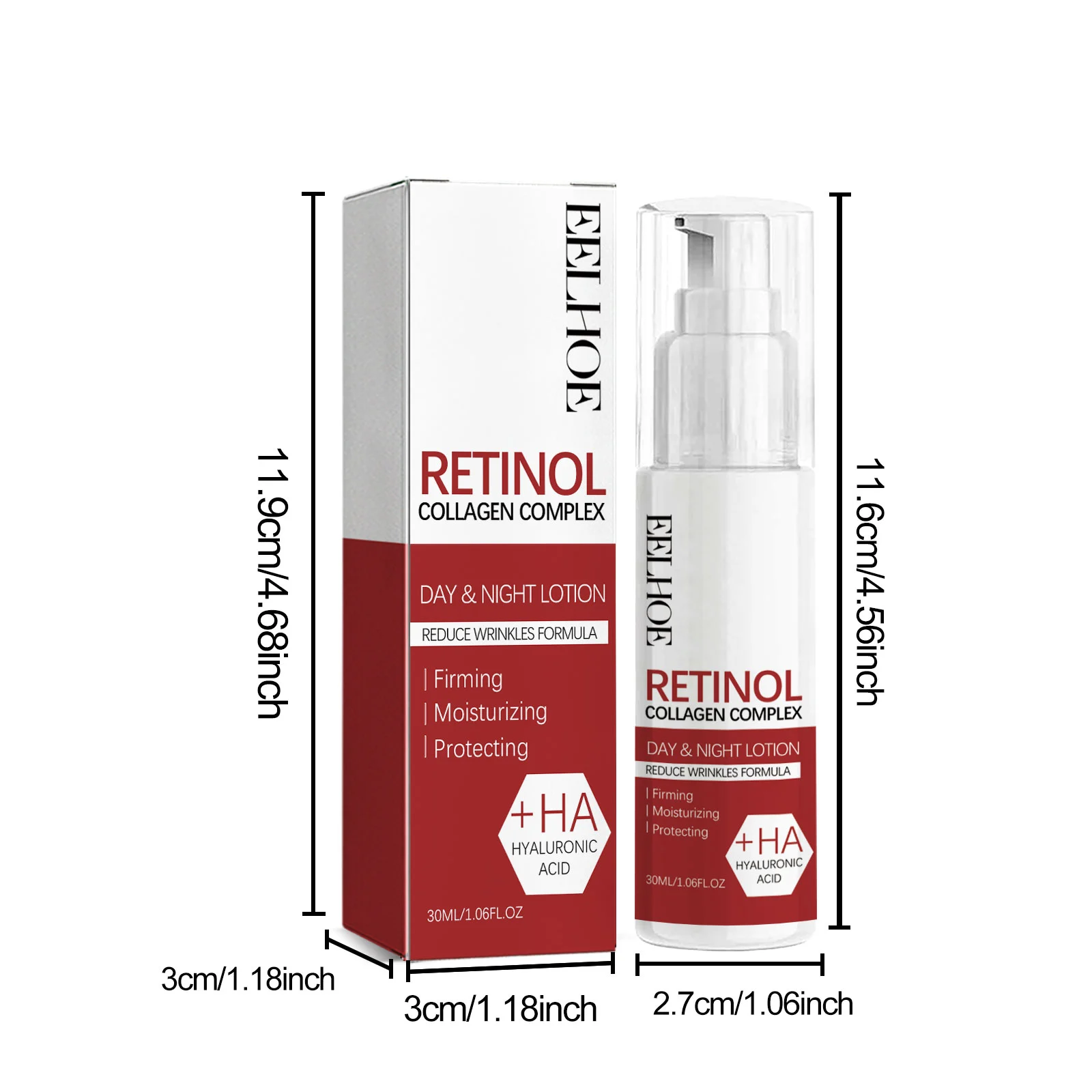 Retinol Lotion Anti-Wrinkle Firming Moisturizer with Vitamin C & Hyaluronic Acid 30ml 1 retinol lotion anti wrinkle firming moisturizer 30ml cih 9wg5t7cv desc 1