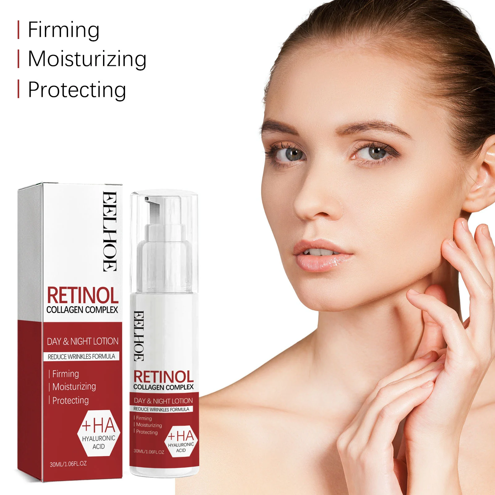 Retinol Lotion Anti-Wrinkle Firming Moisturizer with Vitamin C & Hyaluronic Acid 30ml 5 retinol lotion anti wrinkle firming moisturizer 30ml cih 9wg5t7cv desc 5