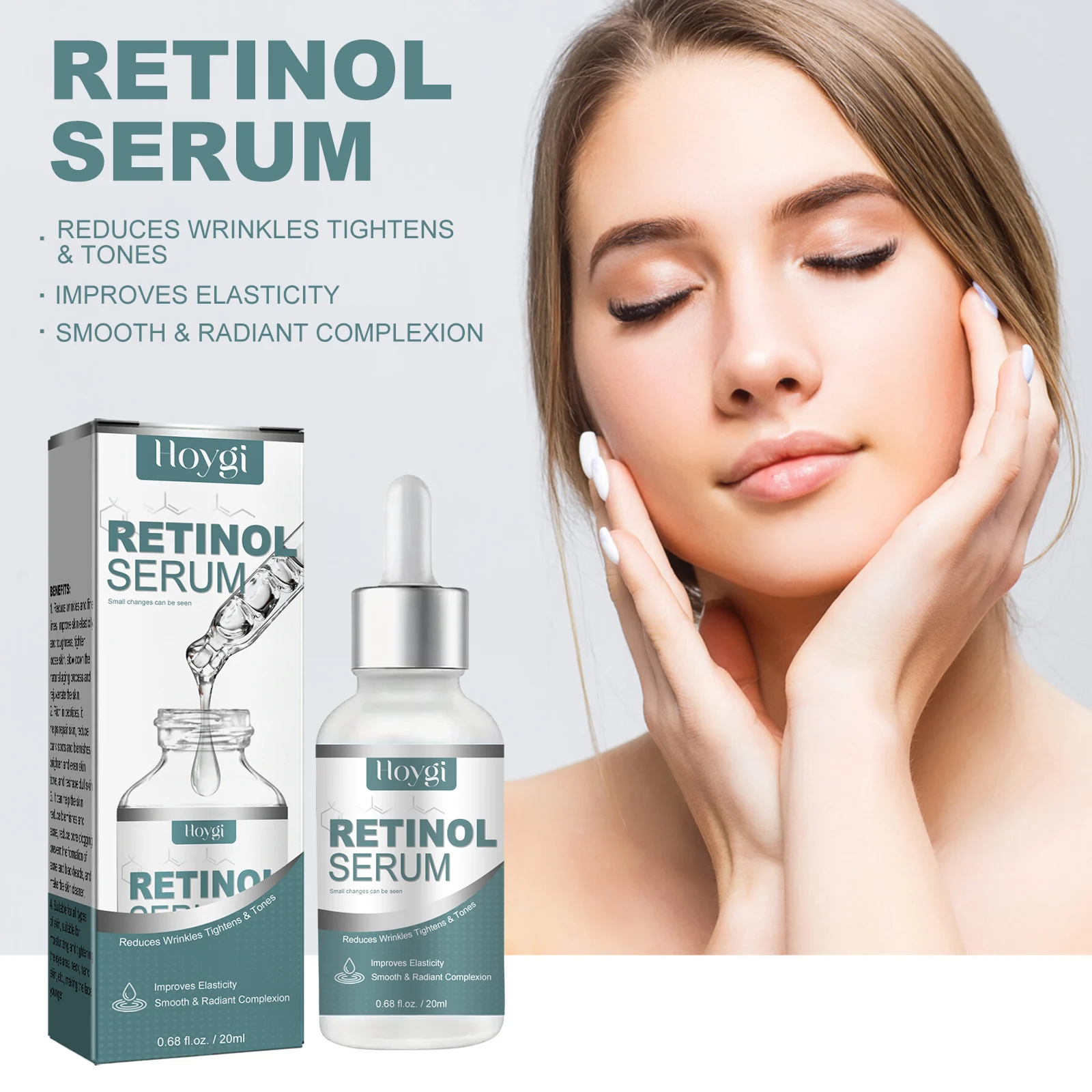 Retinol Serum 20ml for Wrinkles, Dark Spots & Dullness - Skin Brightening & Anti-Aging Treatment 2 retinol serum 20ml wrinkle dark spot treatment cih z9c785j9 desc 2