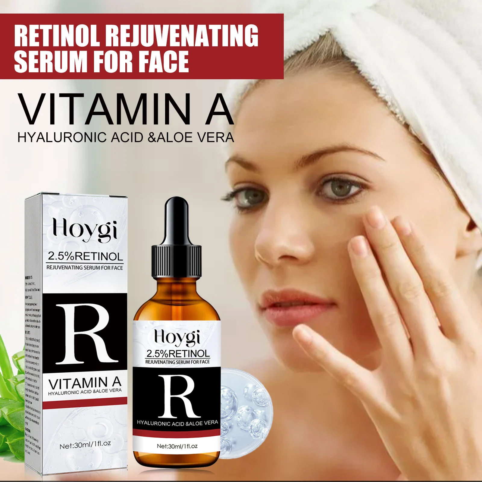 Retinol Serum for Face 2.5% Vitamin A Anti-Wrinkle Essence for Fine Lines & Hydration 2 retinol serum face anti wrinkle 2 5percent cih b47vy3nh desc 2