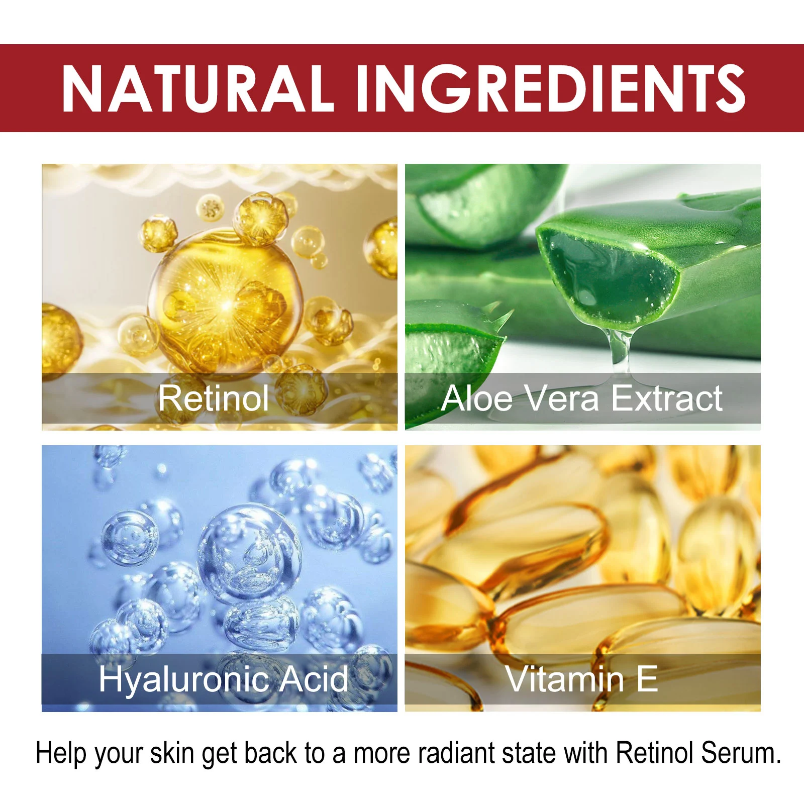 Retinol Serum for Face 2.5% Vitamin A Anti-Wrinkle Essence for Fine Lines & Hydration 3 retinol serum face anti wrinkle 2 5percent cih b47vy3nh desc 3