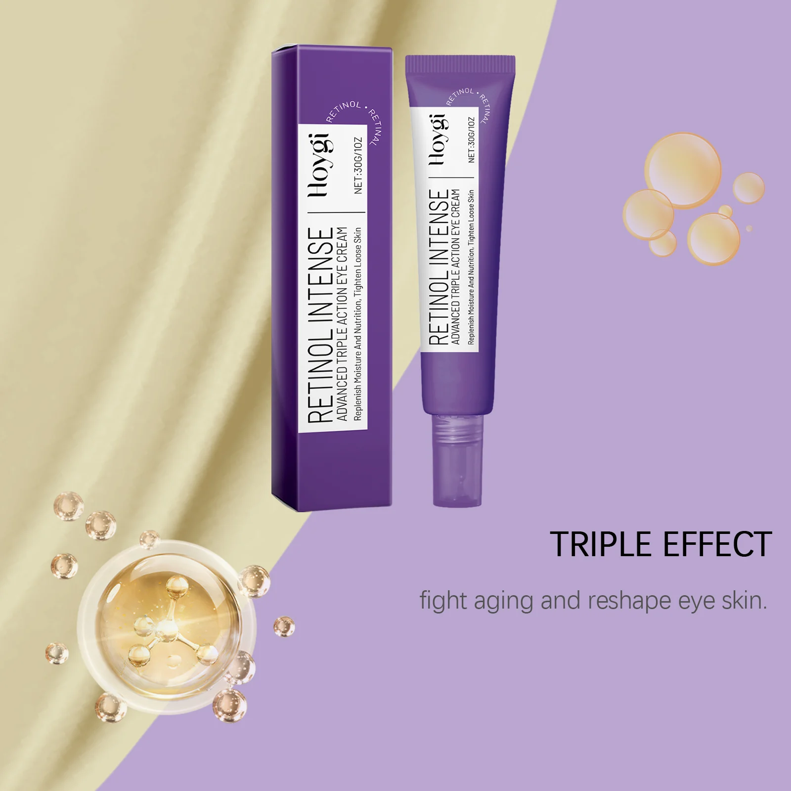 Retinol Triple Action Eye Cream 30g Anti-Wrinkle Firming Dark Circle Treatment 6 retinol triple action eye cream 30g cih q5nbsarh desc 6