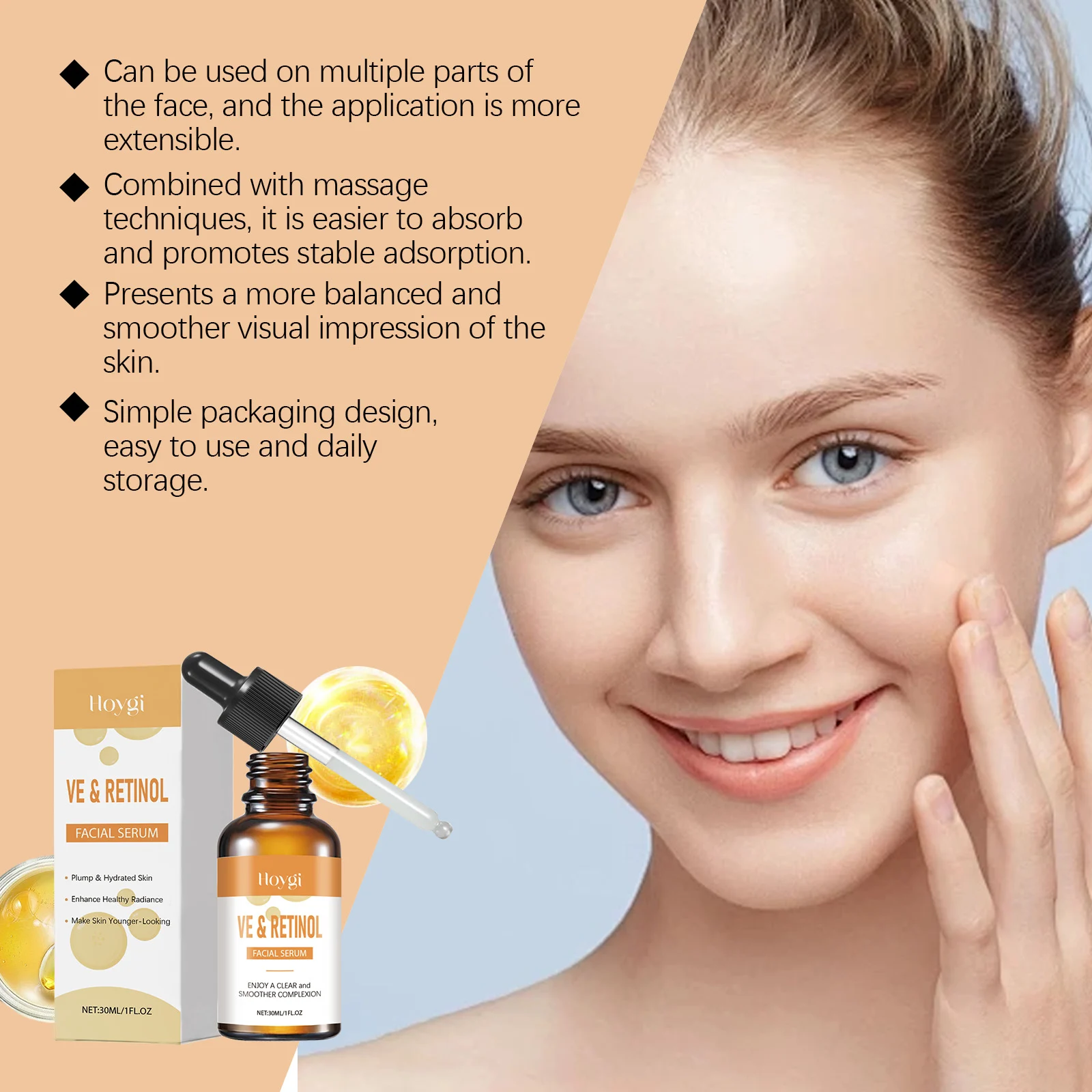 Hoygi Retinol Facial Serum with Vitamin E for Plump Hydrated Skin 7 retinol vitamin e facial serum der ydbnnegc desc 7
