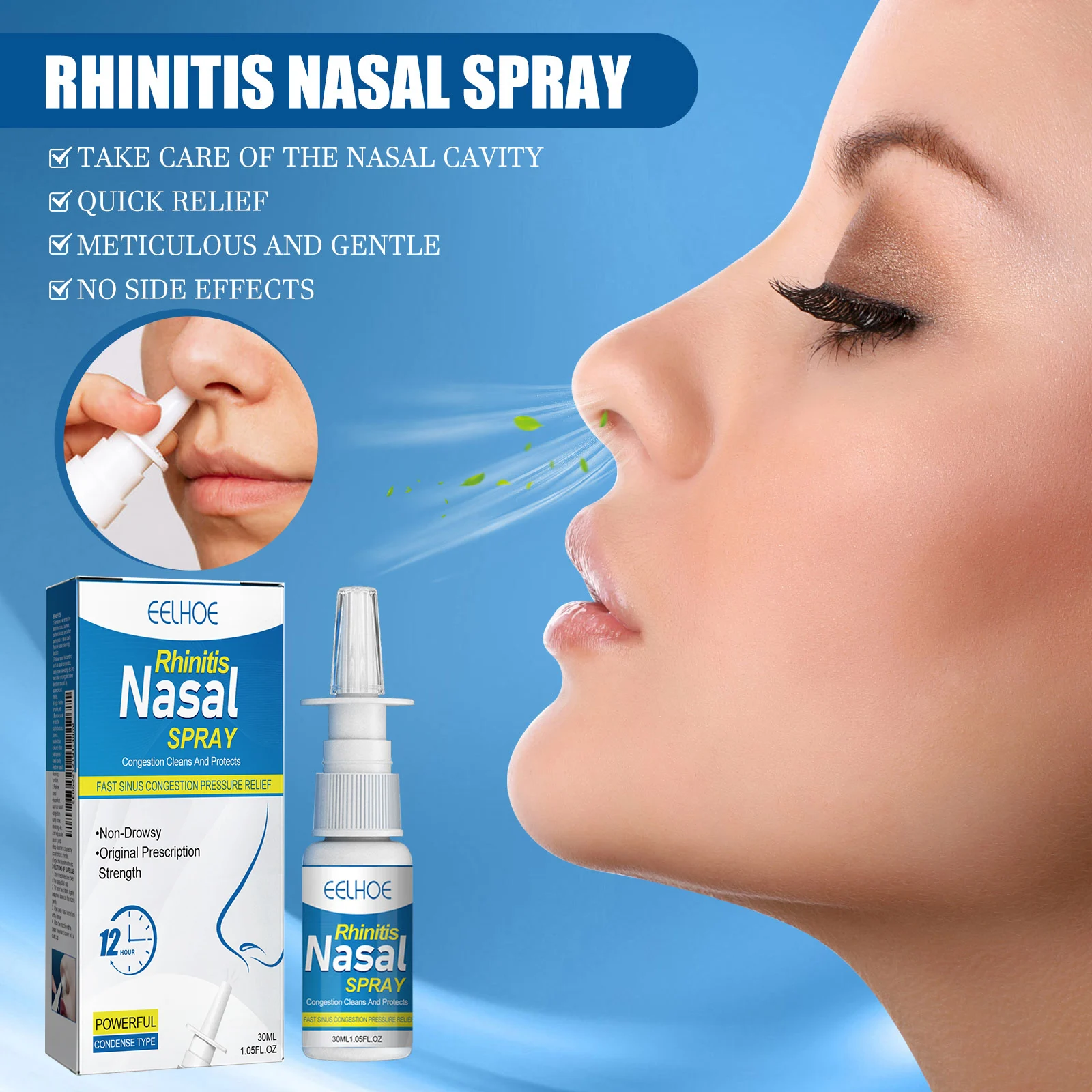Rhinitis Nasal Spray Congestion Relief Moisturizing Sinus Care 30ml 1 rhinitis nasal spray congestion relief 30ml cih 4z3bd4wn desc 1