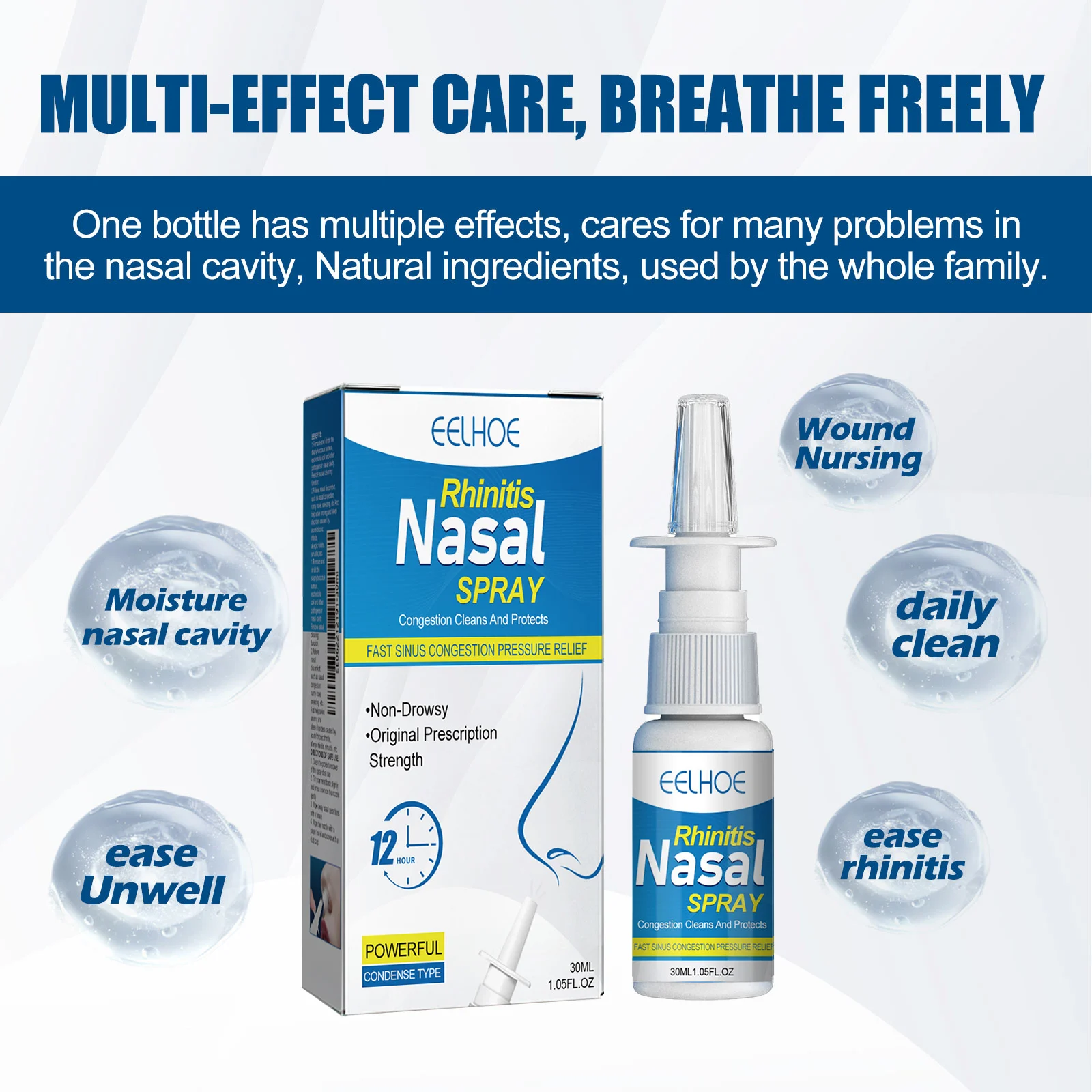 Rhinitis Nasal Spray Congestion Relief Moisturizing Sinus Care 30ml 3 rhinitis nasal spray congestion relief 30ml cih 4z3bd4wn desc 3