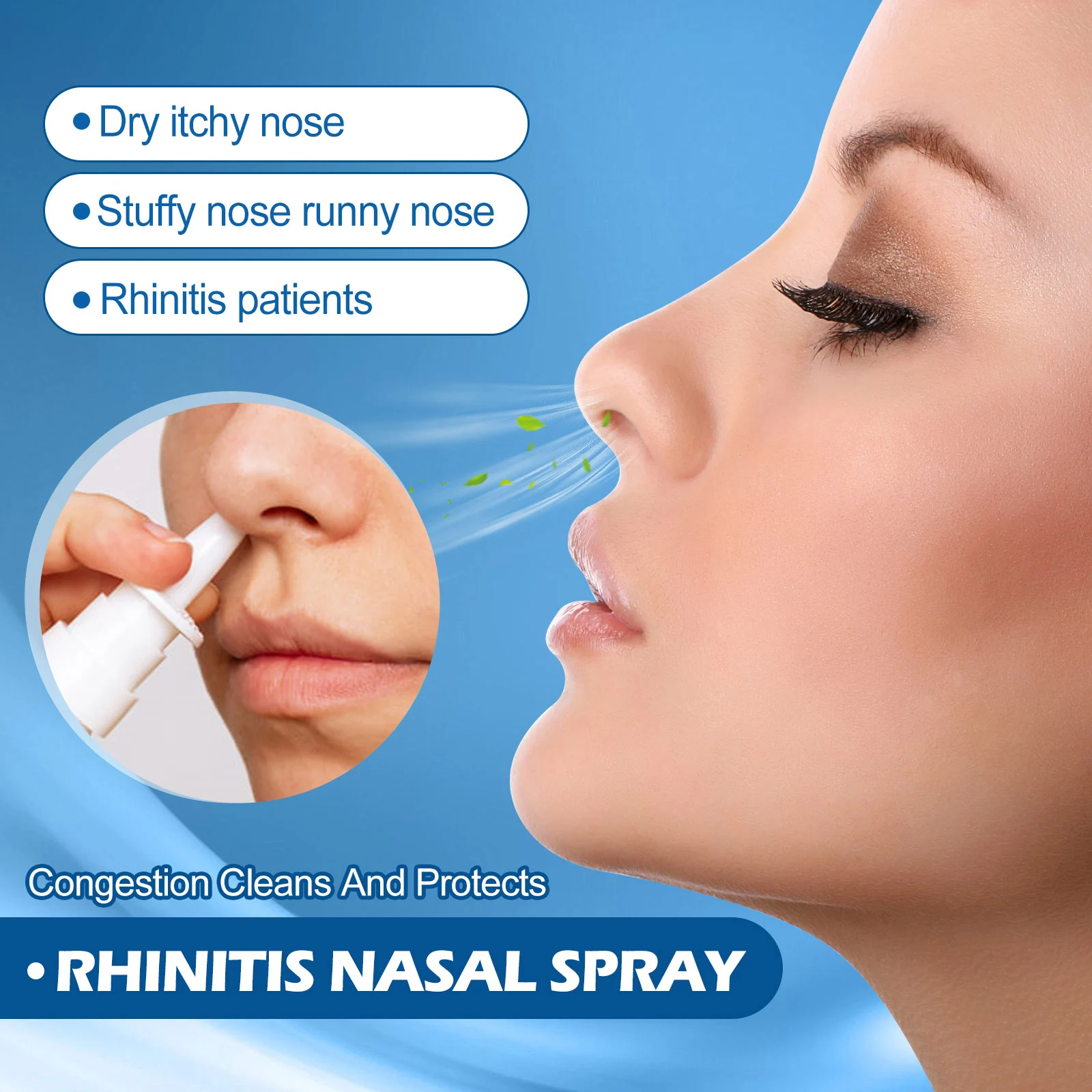 Rhinitis Nasal Spray Congestion Relief Moisturizing Sinus Care 30ml 6 rhinitis nasal spray congestion relief 30ml cih 4z3bd4wn desc 6