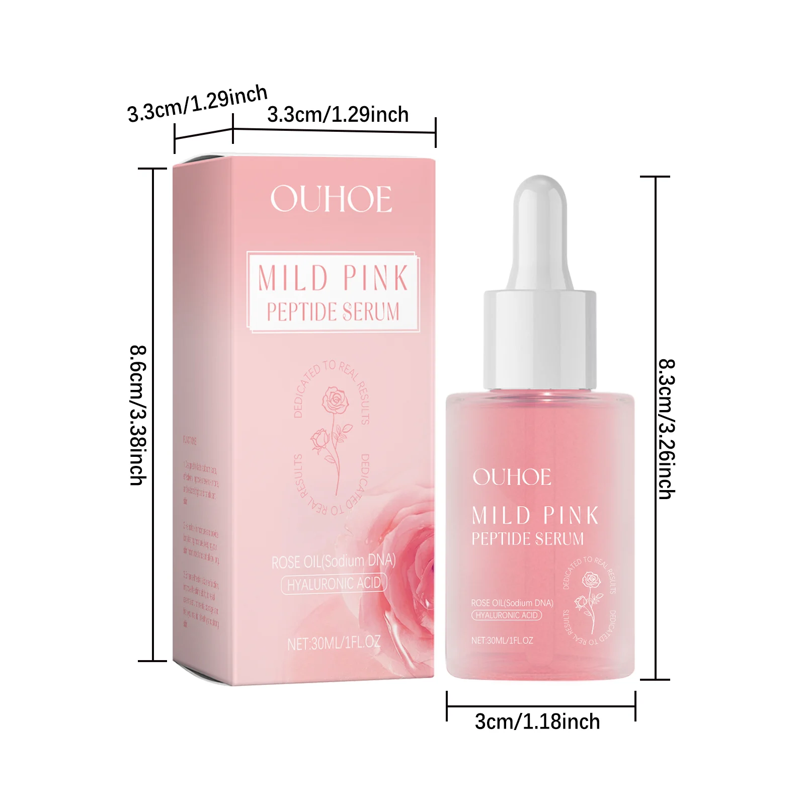 Rose Facial Serum Peptide Moisturizing Brightening Nourishing Skin Repair 1 rose facial serum peptide moisturizing brightening cih nfmvhuky desc 1