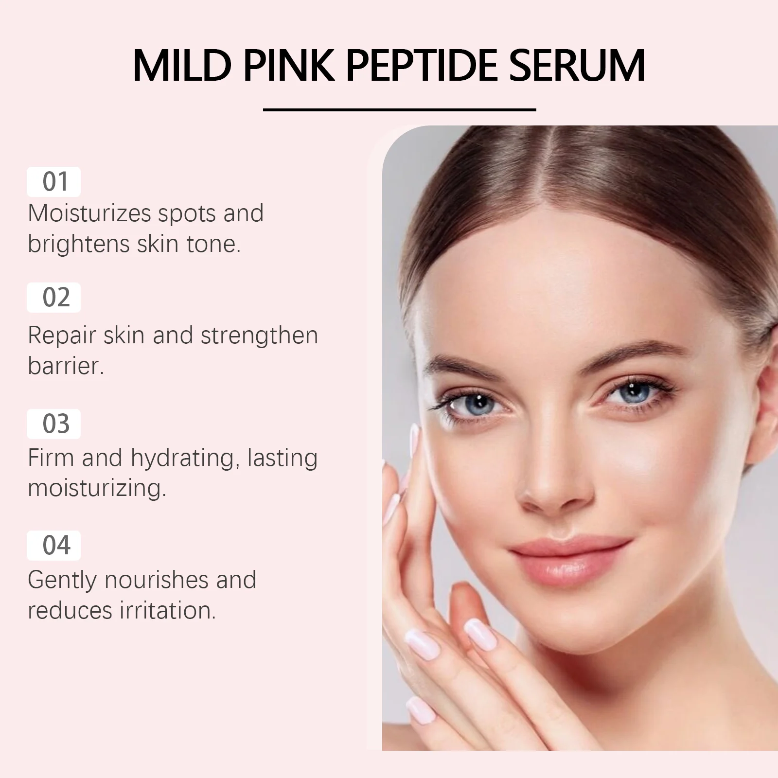 Rose Facial Serum Peptide Moisturizing Brightening Nourishing Skin Repair 5 rose facial serum peptide moisturizing brightening cih nfmvhuky desc 5