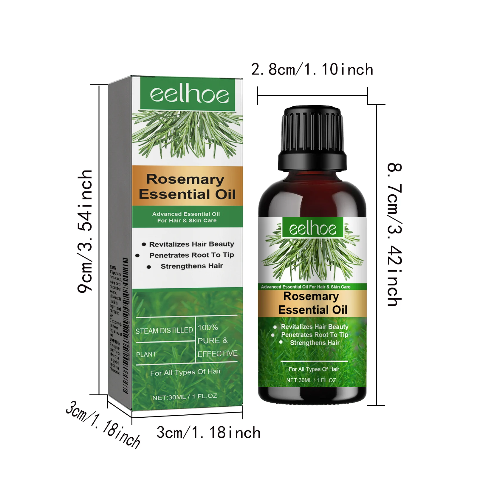 Rosemary Essential Oil Hair Growth Scalp Treatment Strengthens & Revitalizes Hair 30ml 1 rosemary essential oil hair growth scalp treatment 30ml cih r9db6kpa desc 1