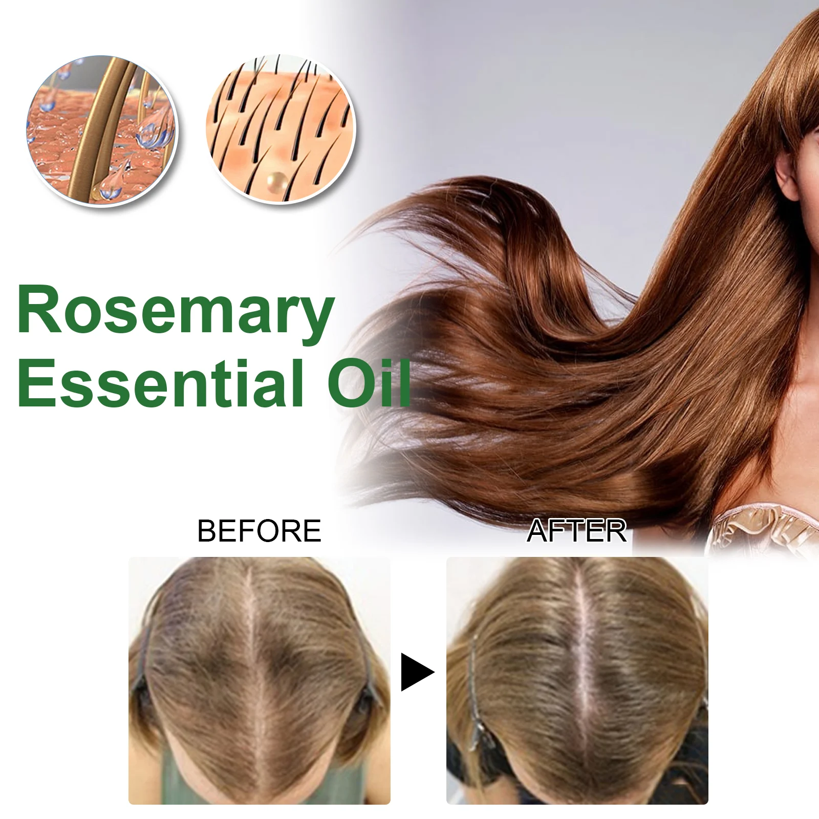 Rosemary Hair Oil for Split Ends and Frizz Control, 30ml Nourishing Hair Treatment 8 rosemary hair oil split ends frizz control 30ml cih x6fdhb7h desc 8