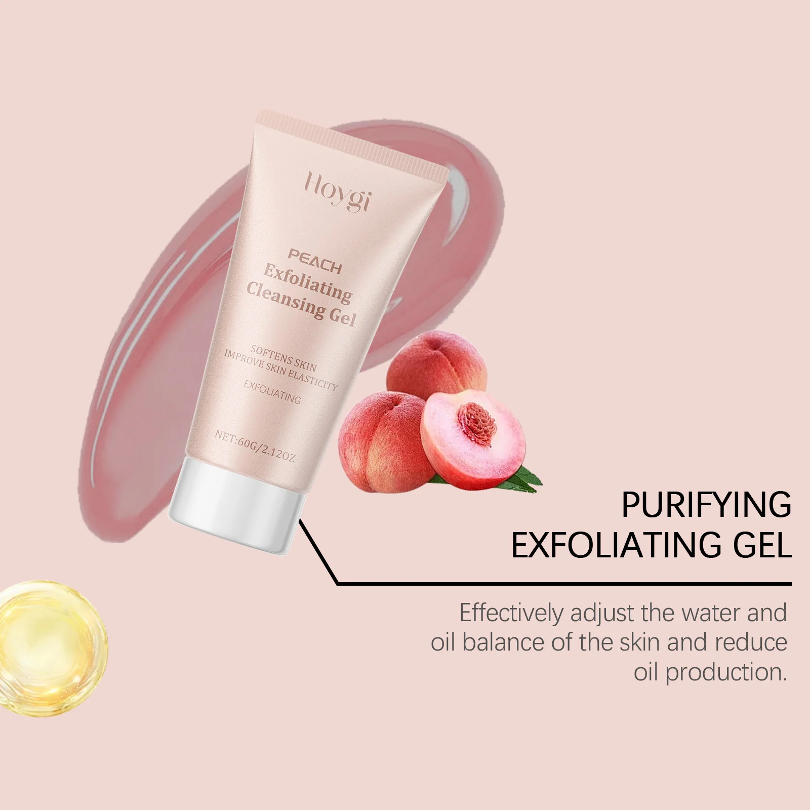 Hoygi Salicylic Acid Exfoliating Cleansing Gel with Peach Extract for Smooth Skin 9 salicylic acid exfoliating gel cih 434h2cqh desc 9