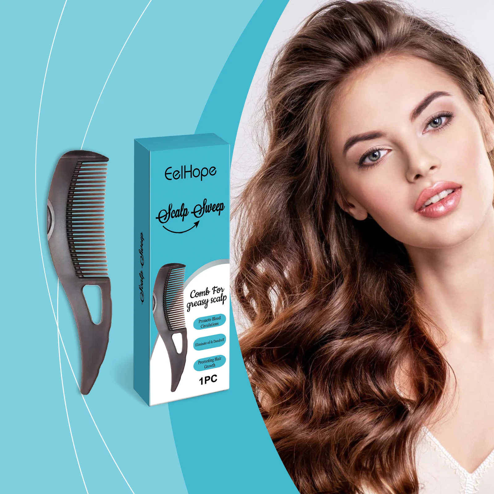 Scalp Massage Comb for Greasy Hair Deep Cleansing Dandruff Removal Scalp Exfoliator 2 scalp massage comb greasy hair deep cleansing dandruff removal cih 376denhw desc 2