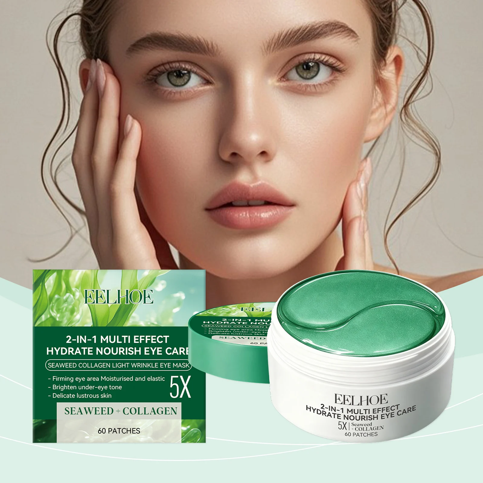 Seaweed Collagen Eye Mask 60 Patches Hydrating Firming Under Eye Care 2 seaweed collagen eye mask 60 patches cih 89td4zf5 desc 2