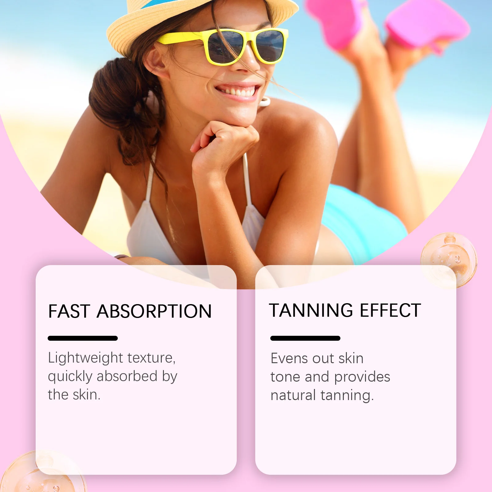 Self Tan Gel 100ml for Glowing Wheat-Colored Skin with Hyaluronic Acid & Vitamin C 8 self tan gel moisturizing 100ml hyaluronic acid vitamin c cih b75ds5n3 desc 8