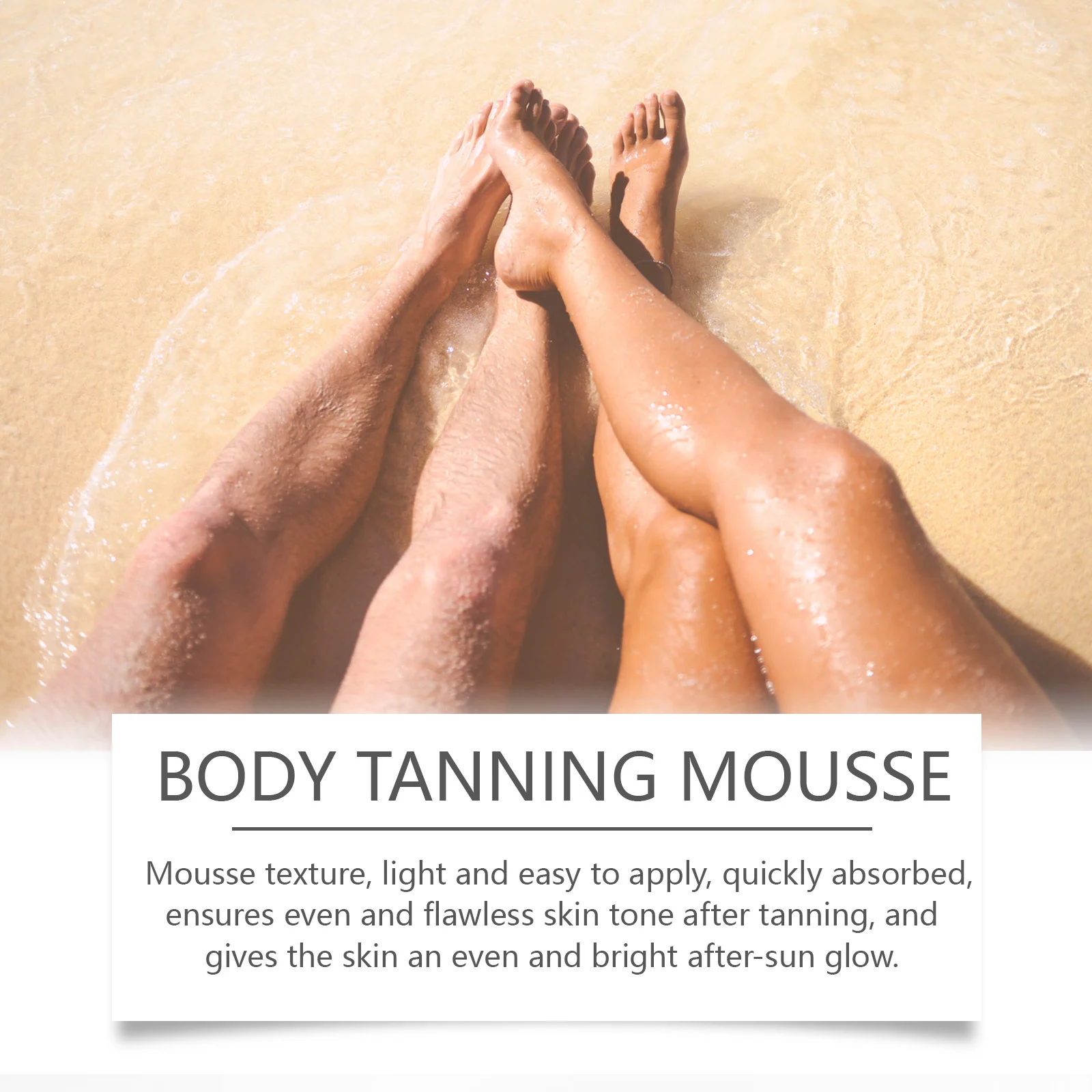 Self Tanning Mousse 100ml for Even Natural Sun-Kissed Glow & Deep Moisturizing 6 self tanning body mousse 100ml cih en4x4ww3 desc 7