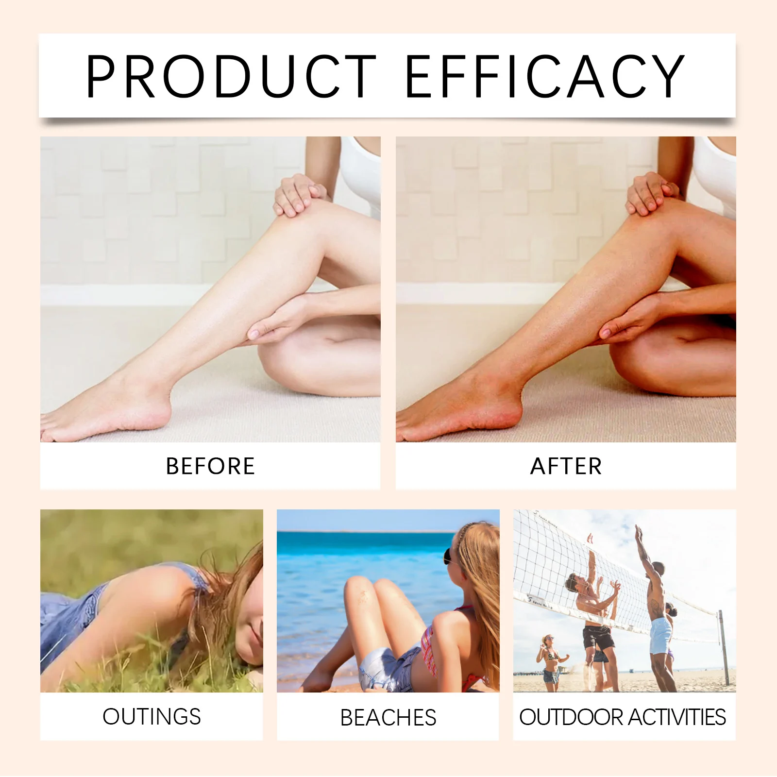 Self Tanning Mousse 100ml for Even Natural Sun-Kissed Glow & Deep Moisturizing 8 self tanning body mousse 100ml cih en4x4ww3 desc 9